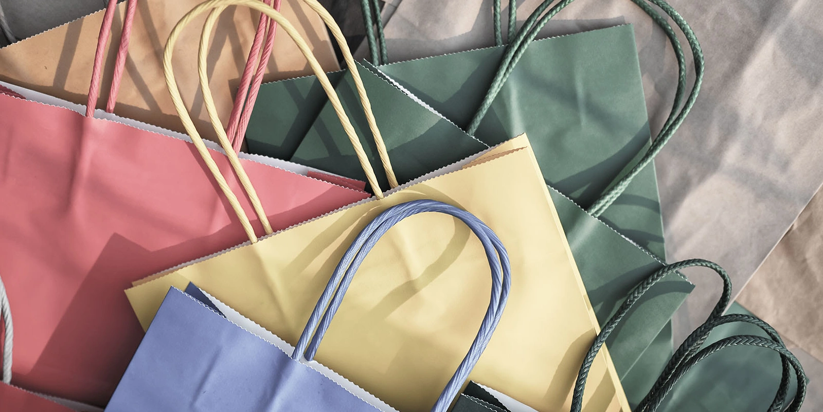 Papiertragetaschen bunt small