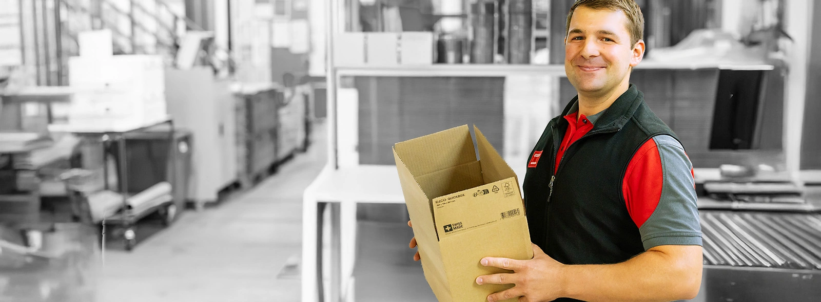 ELCO Packaging & Versand. Stabile, effiziente und nachhaltige Verpackungslösungen für Unternehmen in der Schweiz.