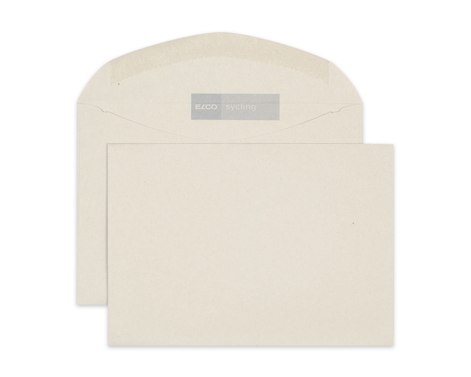 Image of Couvert, ELCO Sycling, C6, ohne Fenster, Nassklebeverschluss, 80g/m2, grau