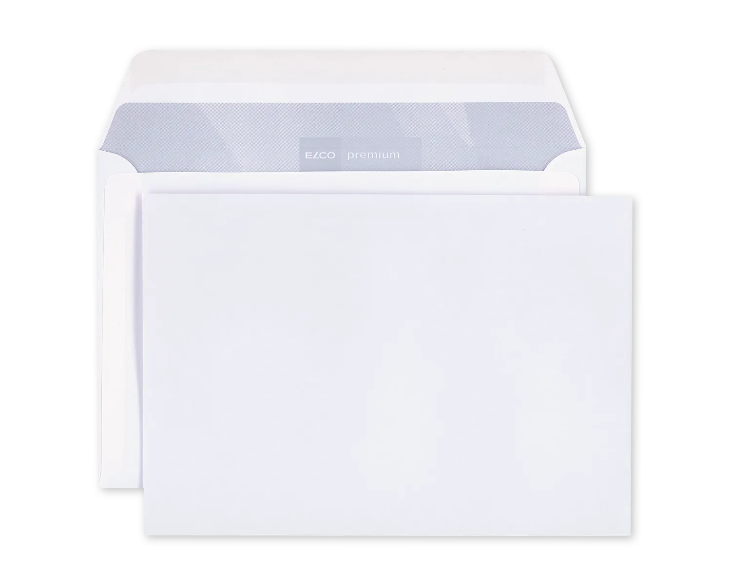 Enveloppe, ELCO Premium, E6, Sans fen&ecirc;tre, Patte gomm&eacute;e, 100g/m2, blanc