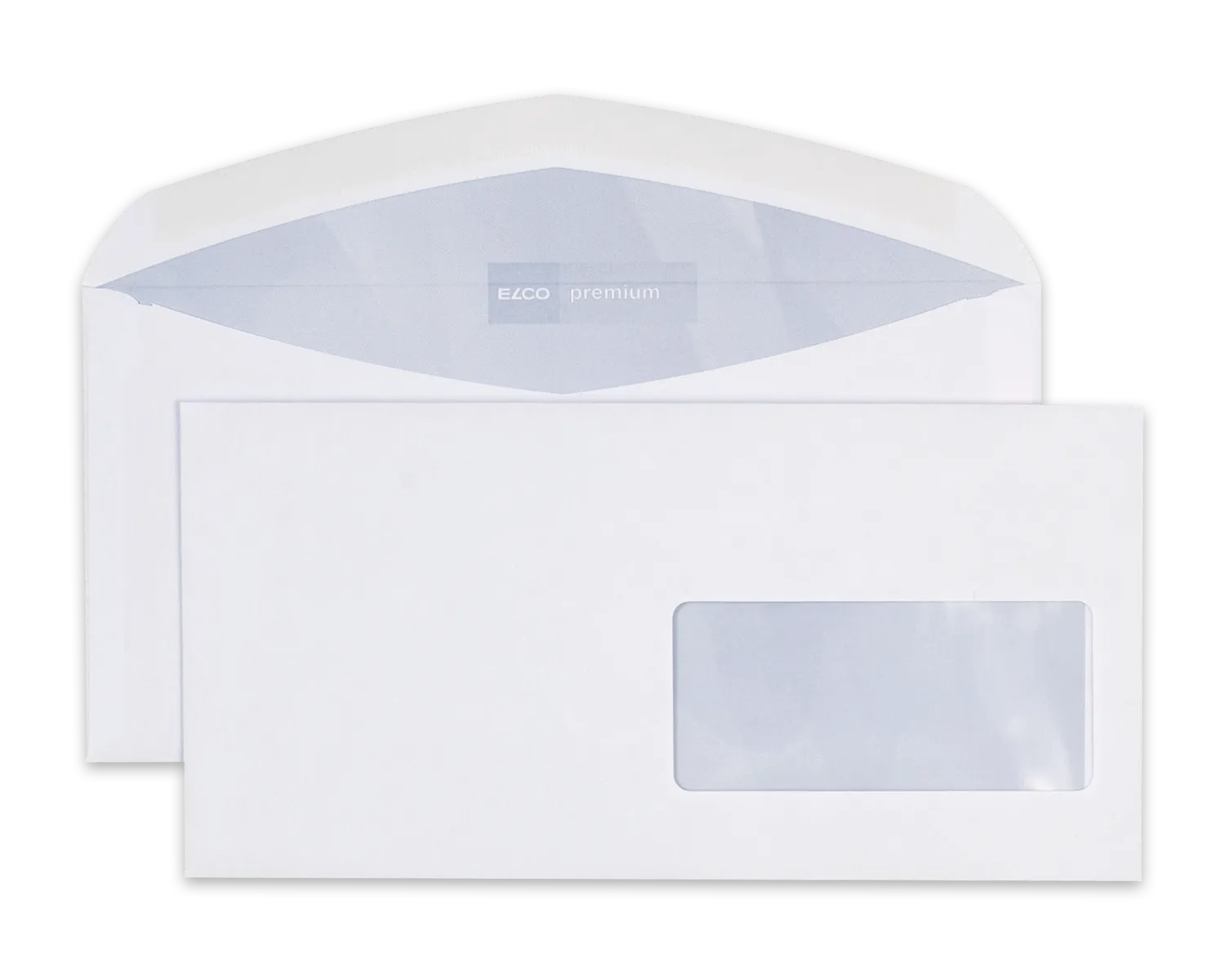 Enveloppe, ELCO Premium, C5/6, Fenêtre recto droite, Patte gommée, 100g/m2, blanc