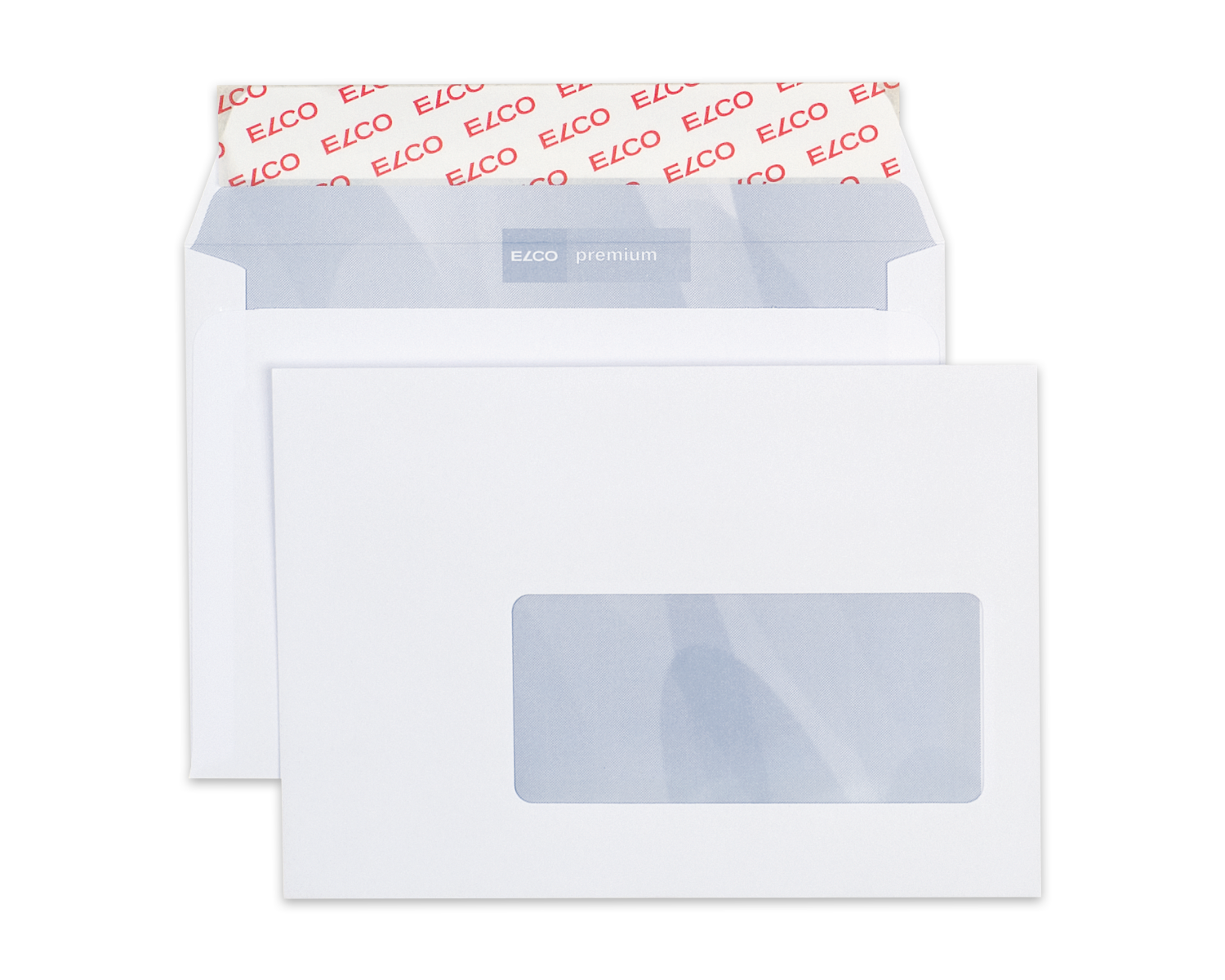 Image of Couvert, ELCO Premium, C6, Fenster Vorderseite rechts, Haftklebeverschluss, 100g/m2, weiss