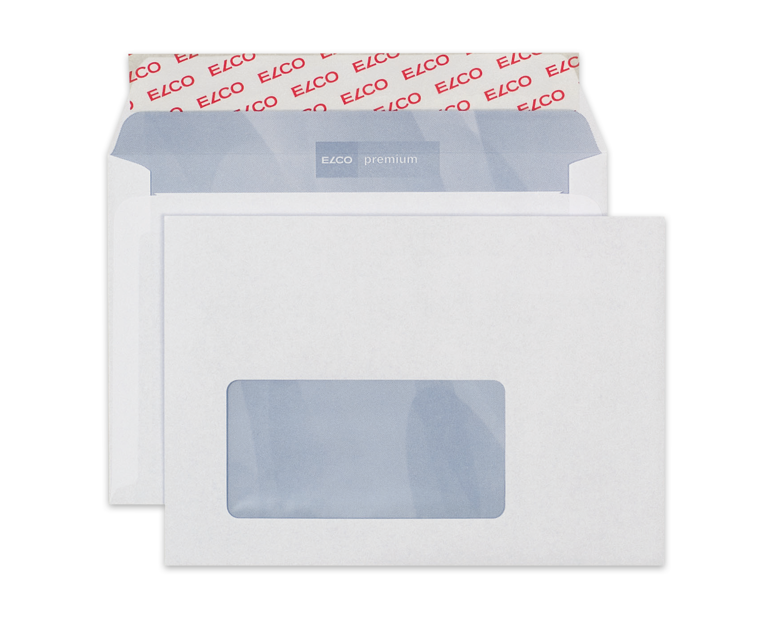 Image of Couvert, ELCO Premium, C6, Fenster Vorderseite links, Haftklebeverschluss, 80g/m2, weiss