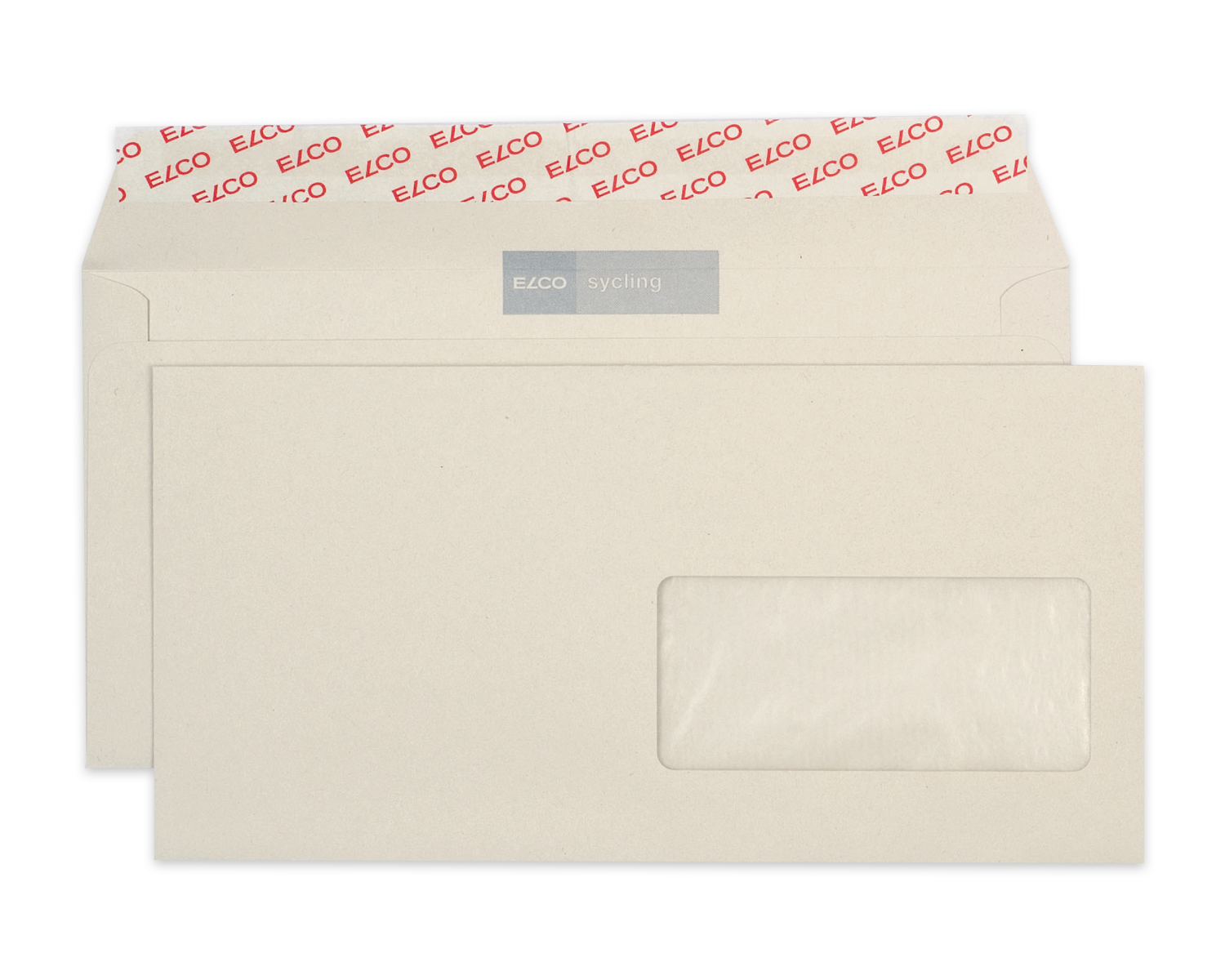 Image of Couvert, ELCO Sycling, C5/6, Fenster Vorderseite rechts, Haftklebeverschluss, 100g/m2, grau