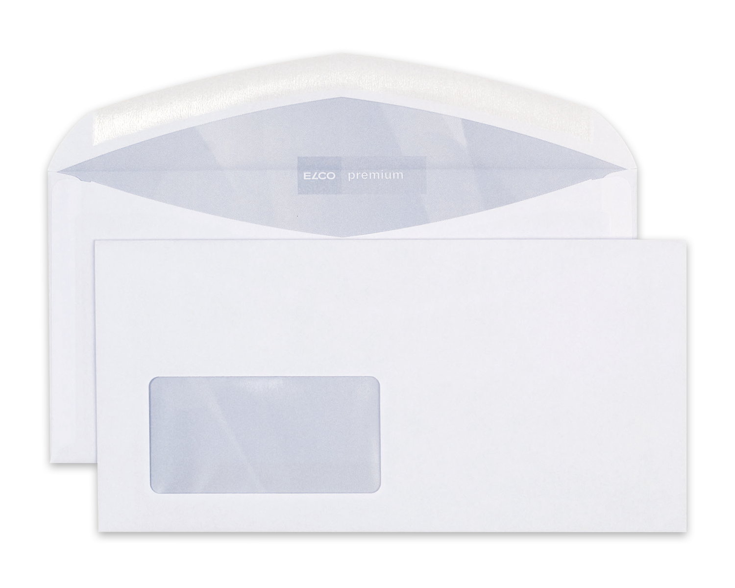 Image of Couvert, ELCO Premium, C5/6, Fenster Vorderseite links, Nassklebeverschluss, 80g/m2, weiss