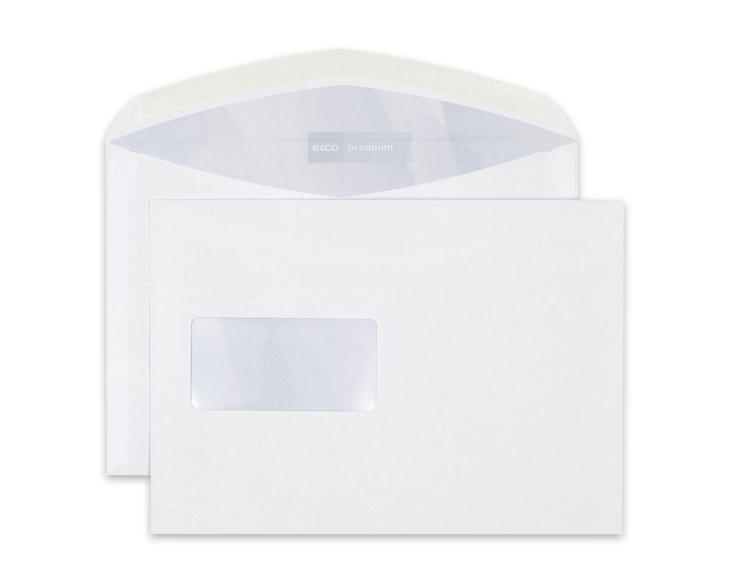Image of Couvert, ELCO Premium, C5, Fenster Vorderseite links, Nassklebeverschluss, 80g/m2, weiss