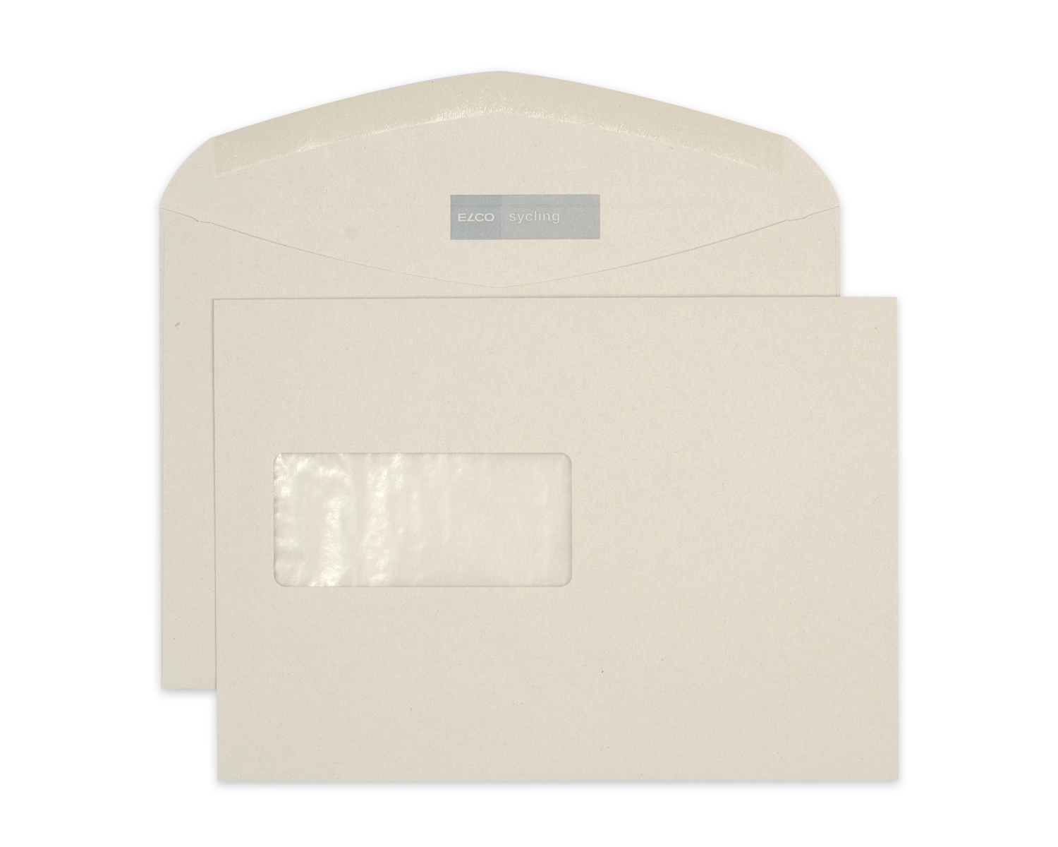 Image of Couvert, ELCO Sycling, C5, Fenster Vorderseite links, Nassklebeverschluss, 100g/m2, grau