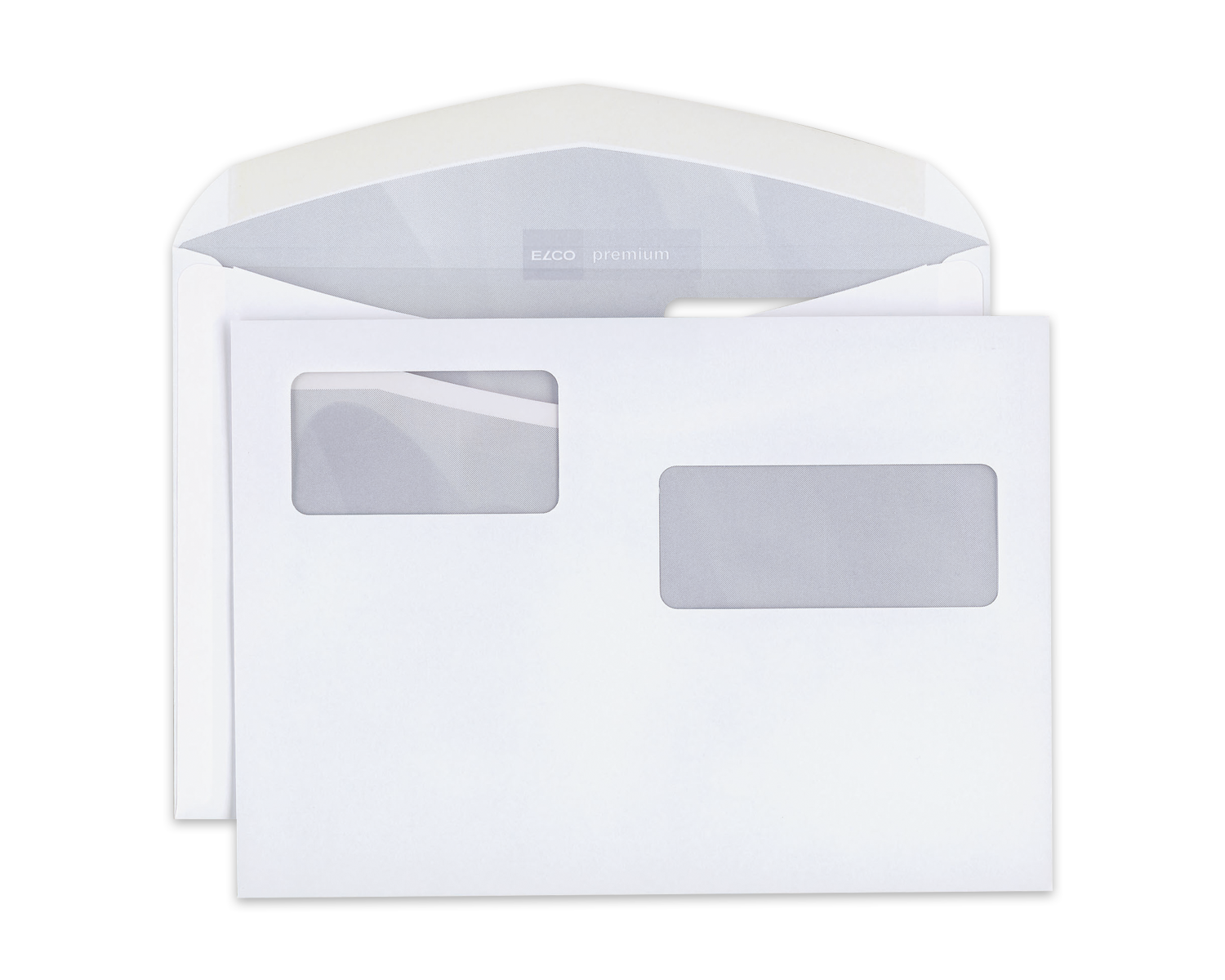 Image of Couvert, ELCO Premium, C5, Fenster Vorderseite rechts + links, Nassklebeverschluss, 100g/m2, weiss
