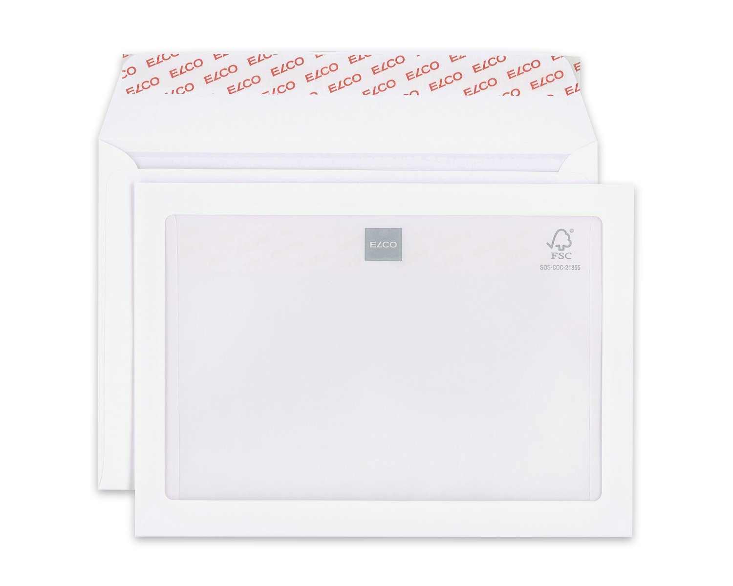 Image of Couvert, ELCO Premium, C5, Fenster Vorderseite Maxiwindow, Haftklebeverschluss, 100g/m2, weiss