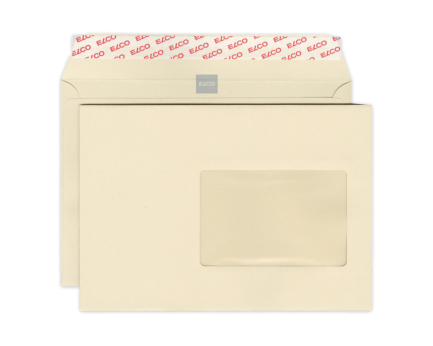 Image of Gerichtsurkundencouvert, ELCO, C5, Fenster Vorderseite rechts, Haftklebeverschluss, 120g/m2, beige