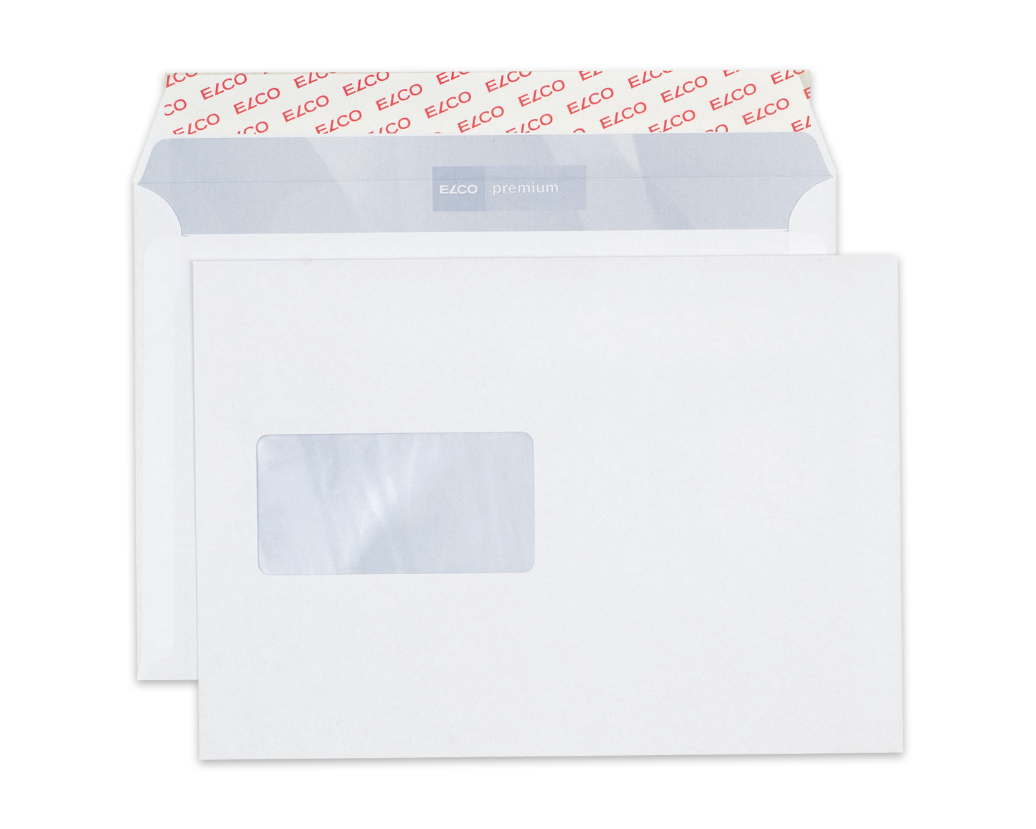 Image of Couvert, ELCO Premium, C5, Fenster Vorderseite links, Haftklebeverschluss, 80g/m2, weiss
