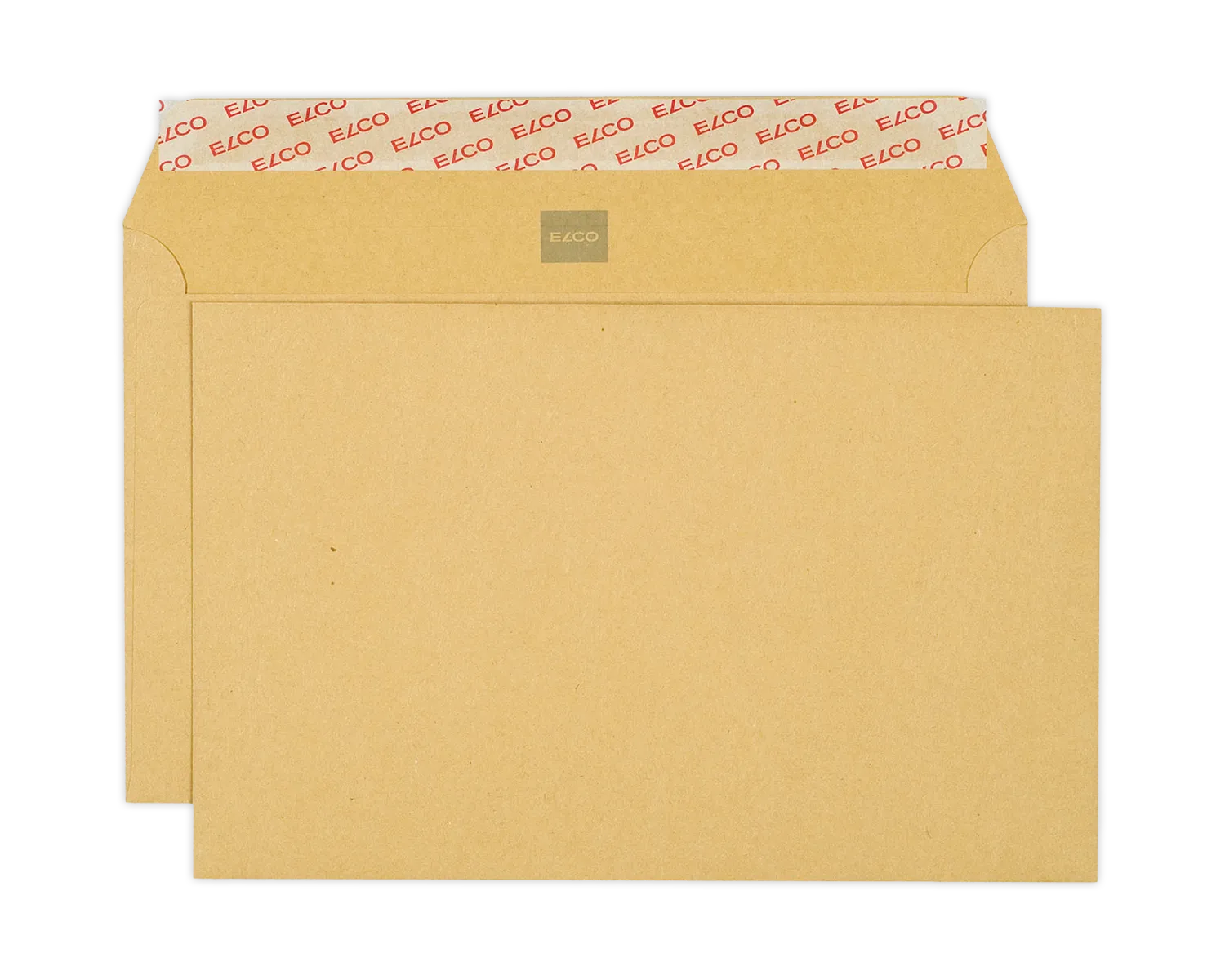Couvert, ELCO, C5, ohne Fenster, Haftklebeverschluss, 100g/m2, braun