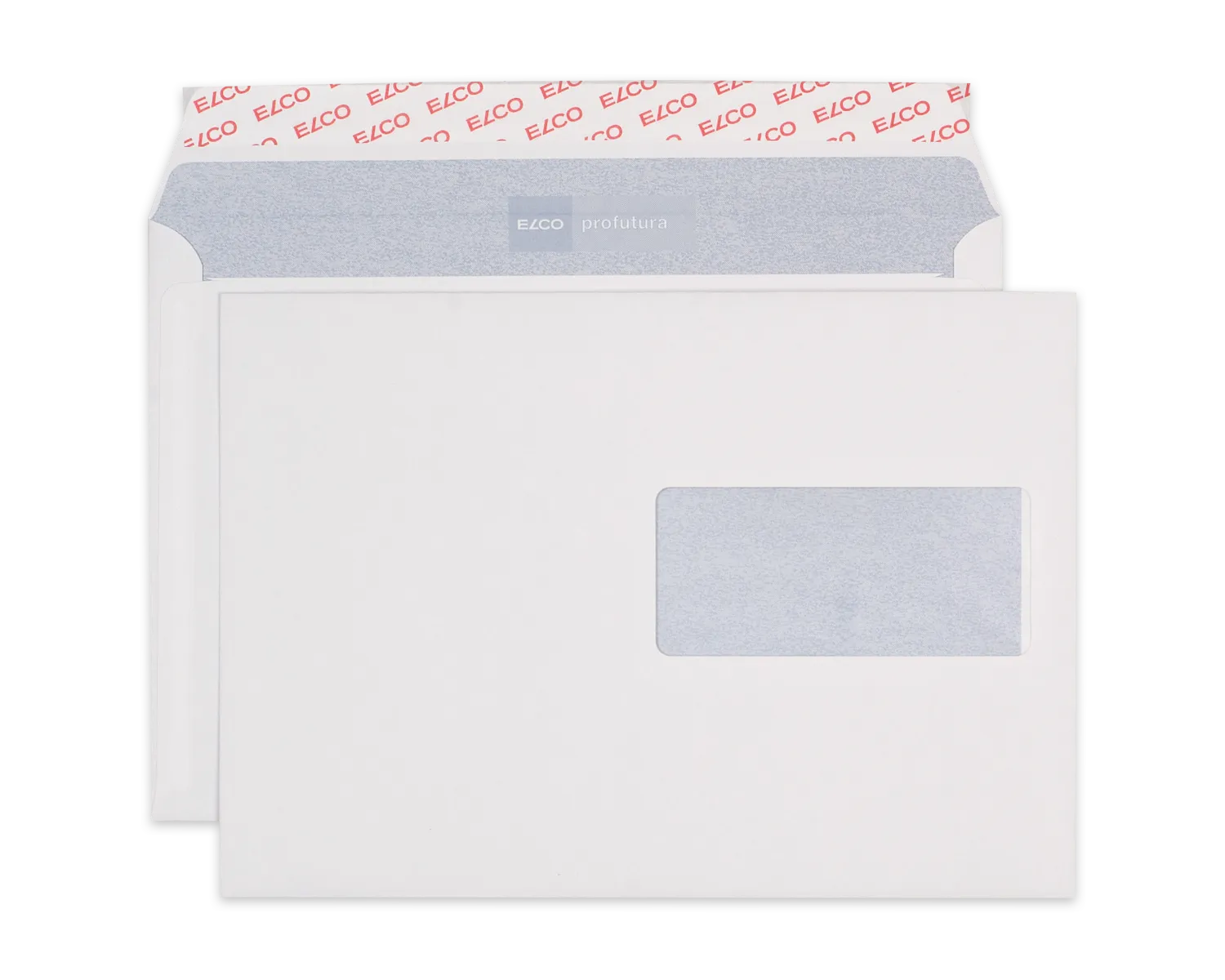 Enveloppe, ELCO Profutura, C5, Fen&ecirc;tre recto droite, Fermeture auto-adh&eacute;sive, 100g/m2, blanc naturel