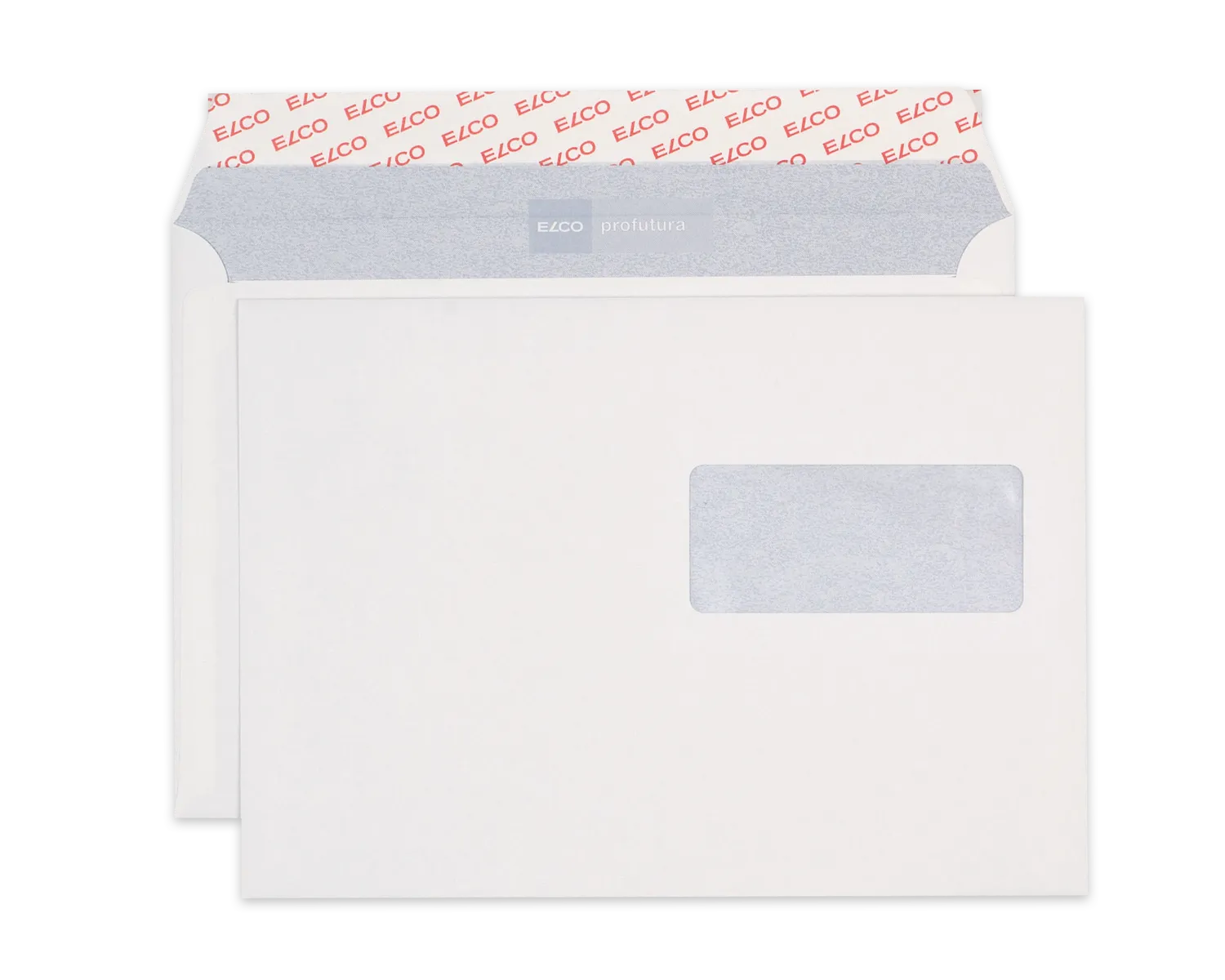 Enveloppe, ELCO Profutura, C5, Fen&ecirc;tre recto droite, Fermeture auto-adh&eacute;sive, 100g/m2, blanc naturel