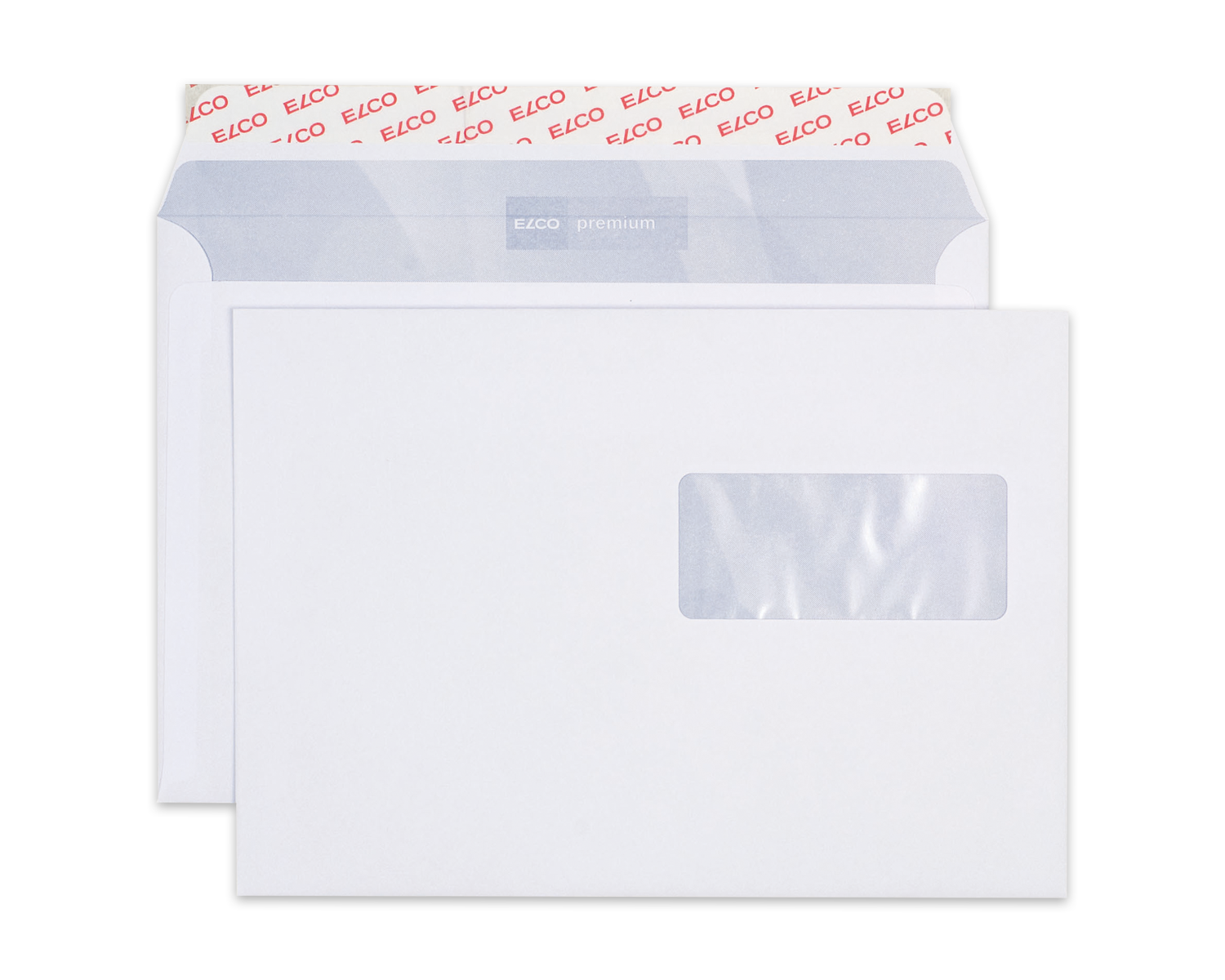 Image of Couvert, ELCO Premium, C5, Fenster Vorderseite rechts, Haftklebeverschluss, 100g/m2, weiss