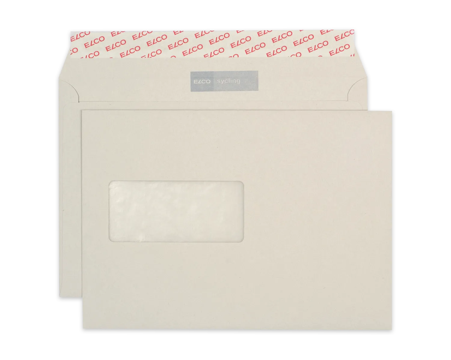 Enveloppe, ELCO Sycling, C5, Fen&ecirc;tre recto gauche, Fermeture auto-adh&eacute;sive, 100g/m2, gris