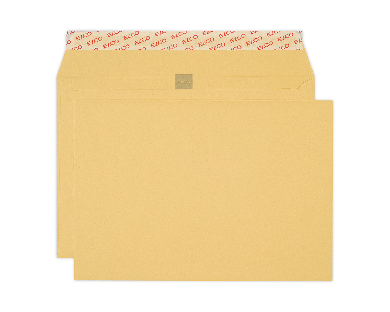 Image of Couvert, ELCO, B5, ohne Fenster, Haftklebeverschluss, 100g/m2, braun