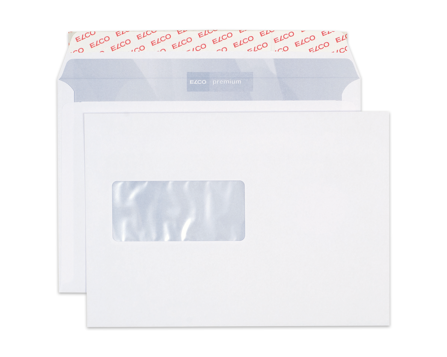 Image of Couvert, ELCO Premium, C5, Fenster Vorderseite links, Haftklebeverschluss, 100g/m2, weiss