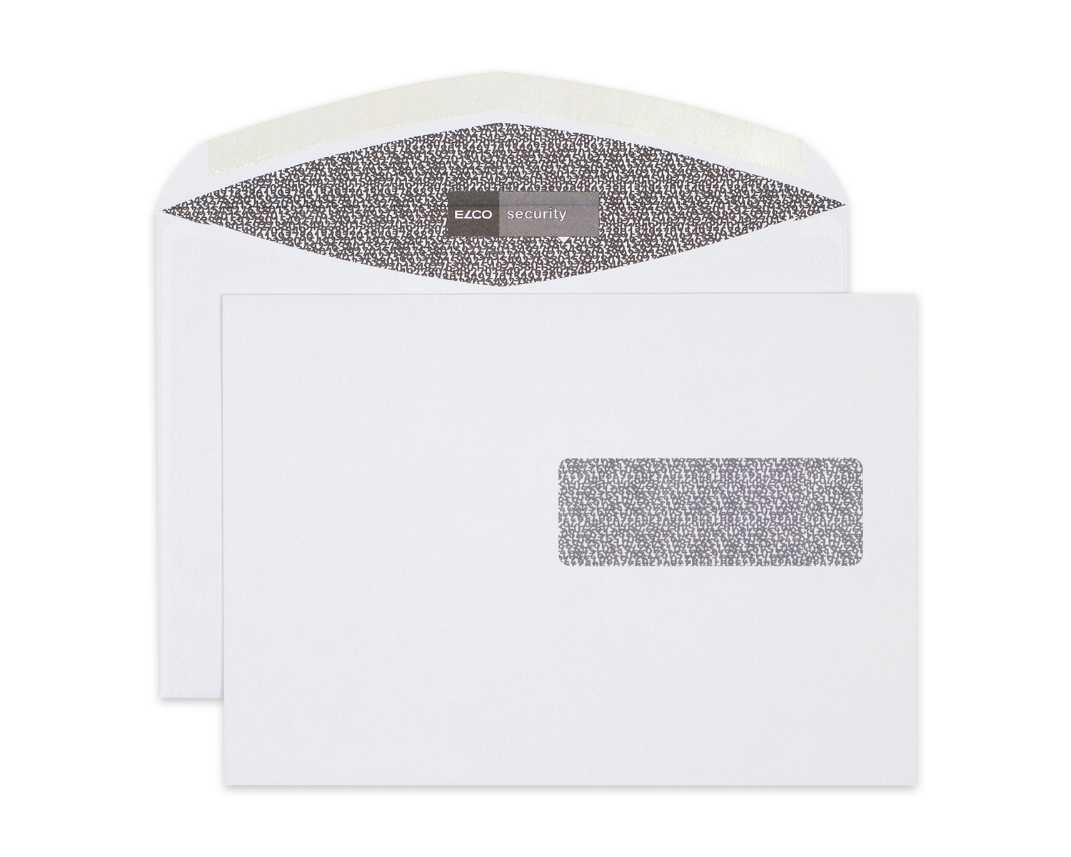 Image of Couvert, ELCO Security, C5, Fenster Vorderseite rechts, Nassklebeverschluss, 100g/m2, weiss