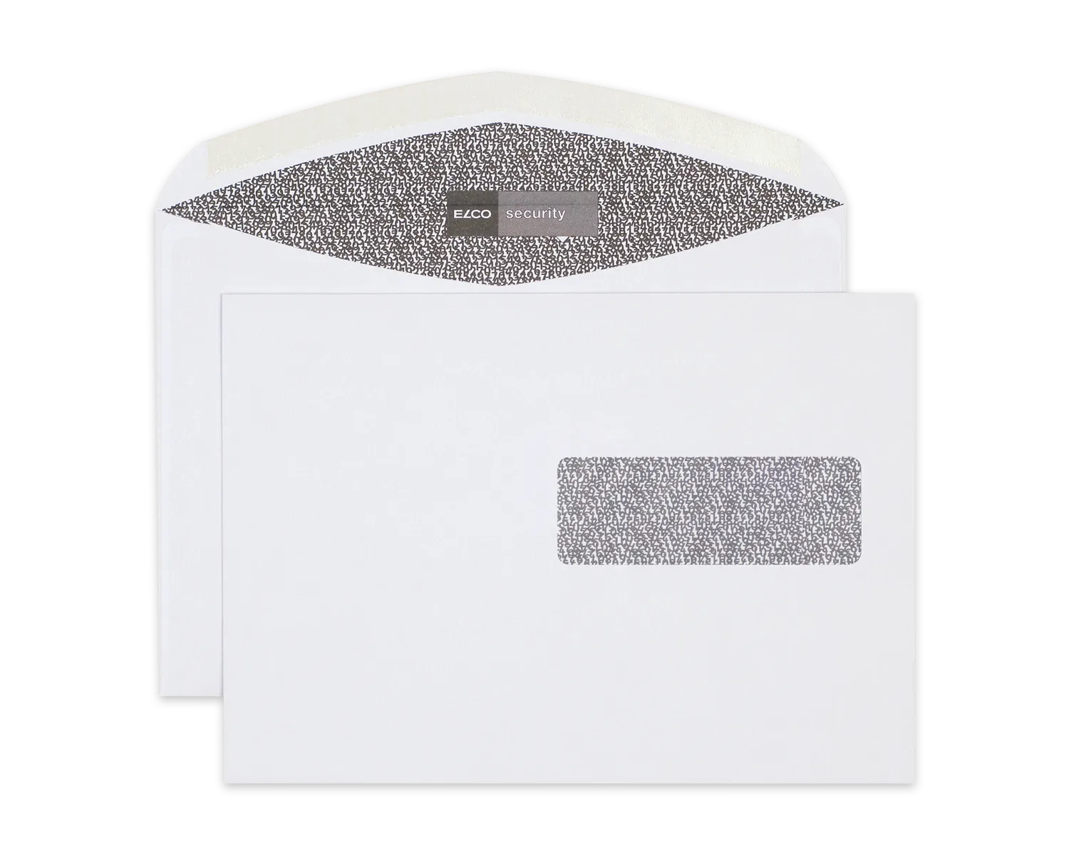 Couvert, ELCO Security, C5, Fenster Vorderseite rechts, Nassklebeverschluss, 100g/m2, weiss