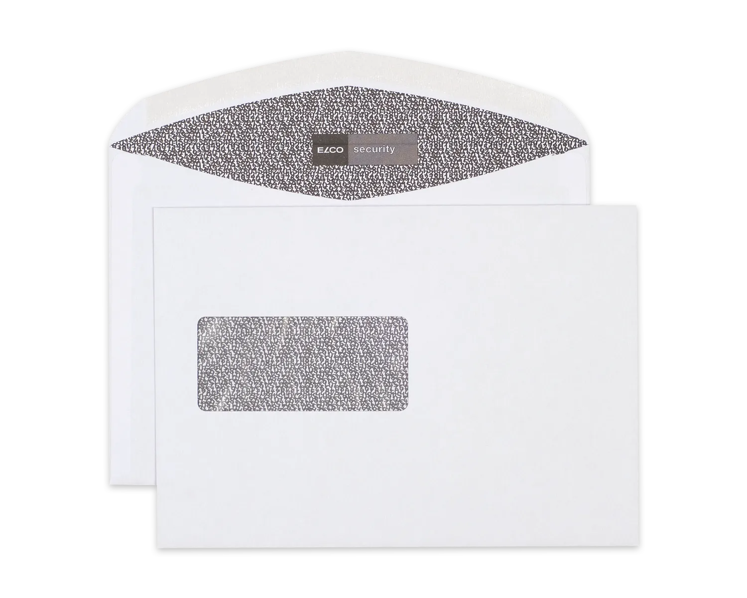 Couvert, ELCO Security, C5, Fenster Vorderseite links, Nassklebeverschluss, 100g/m2, weiss