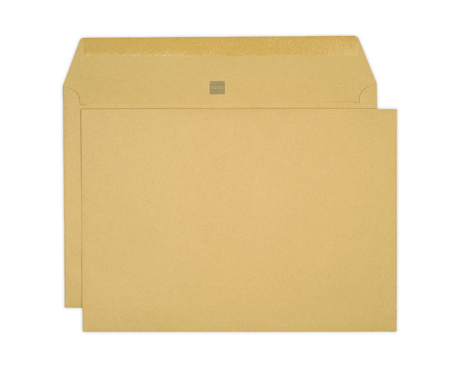 Couvert, ELCO, B4, ohne Fenster, Nassklebeverschluss, 120g/m2, braun