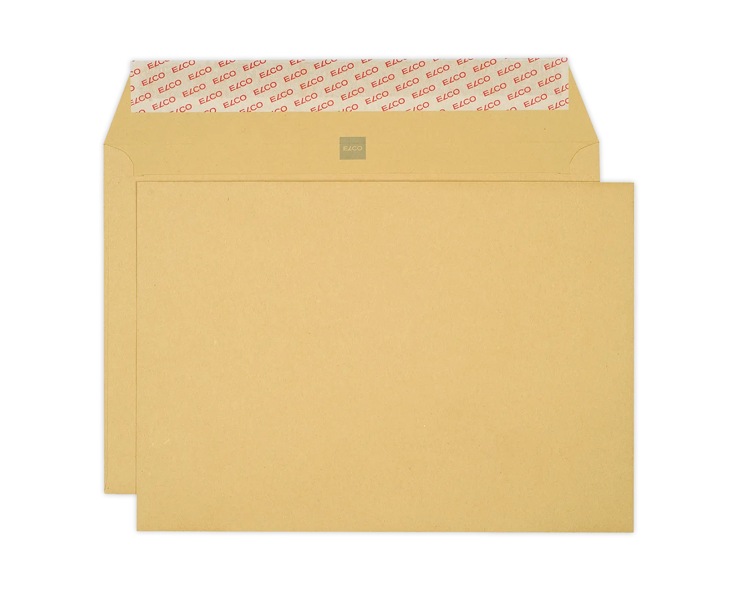 Enveloppe, ELCO, C4, Sans fenêtre, Fermeture auto-adhésive, 120g/m2, brun