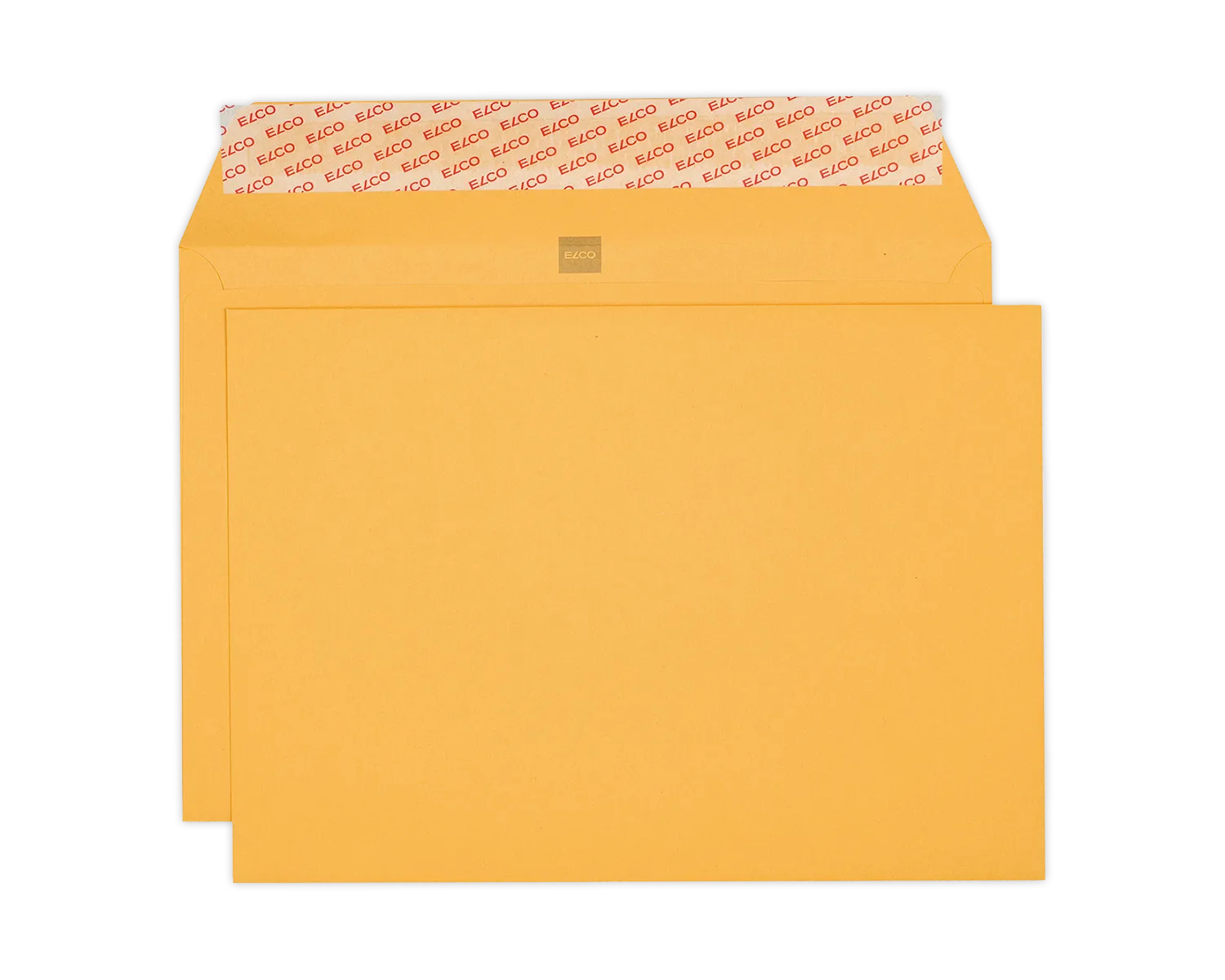 Bankcouvert, ELCO, C4, ohne Fenster, Haftklebeverschluss, 120g/m2, gelb