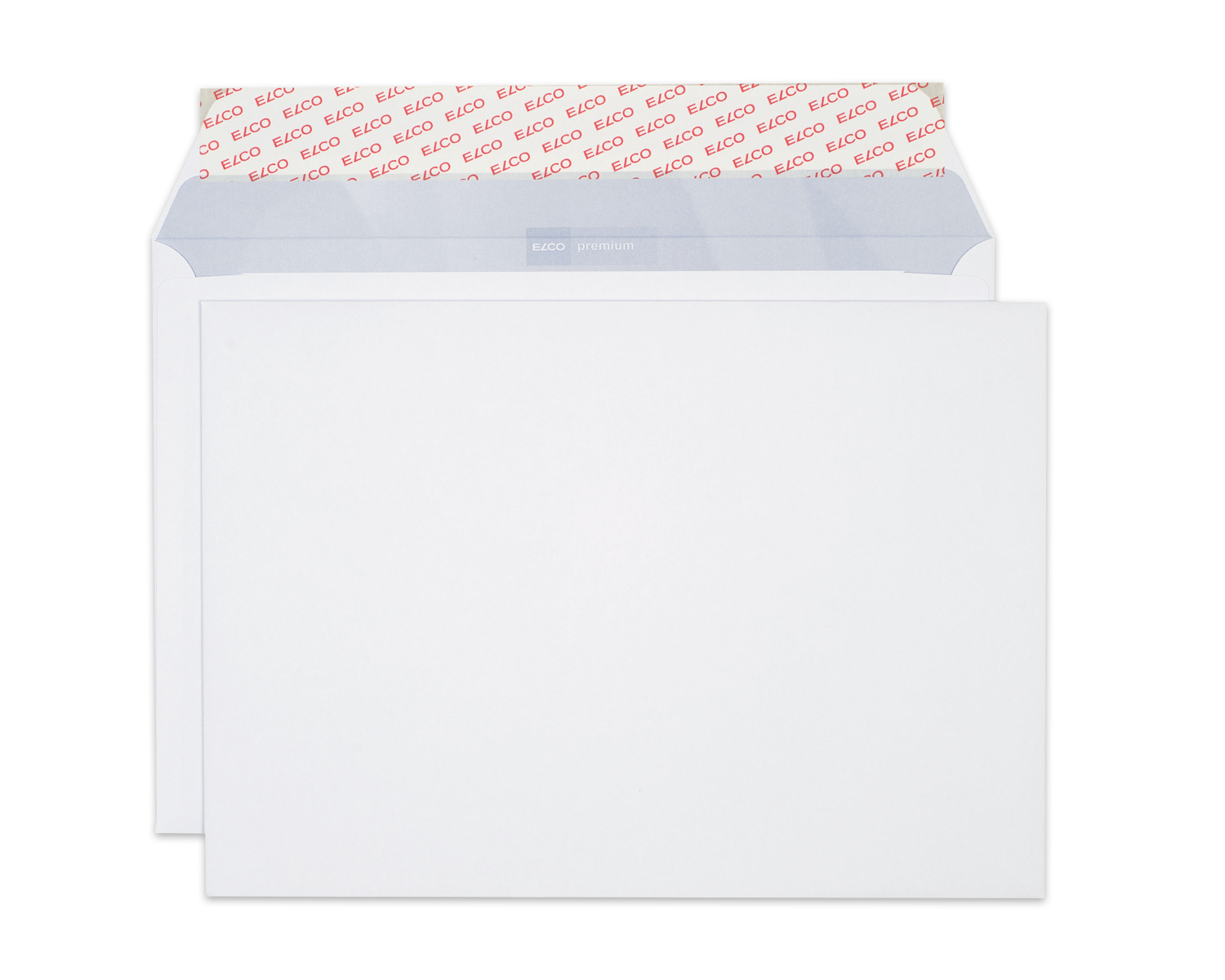 Image of Couvert, ELCO Premium, C4, ohne Fenster, Haftklebeverschluss, 120g/m2, weiss