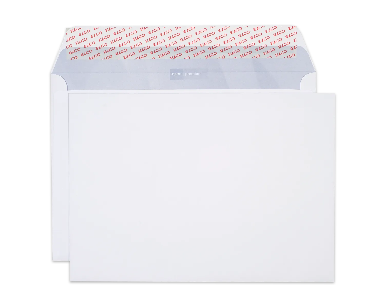 Couvert, ELCO Premium, B4, ohne Fenster, Haftklebeverschluss, 120g/m2, weiss
