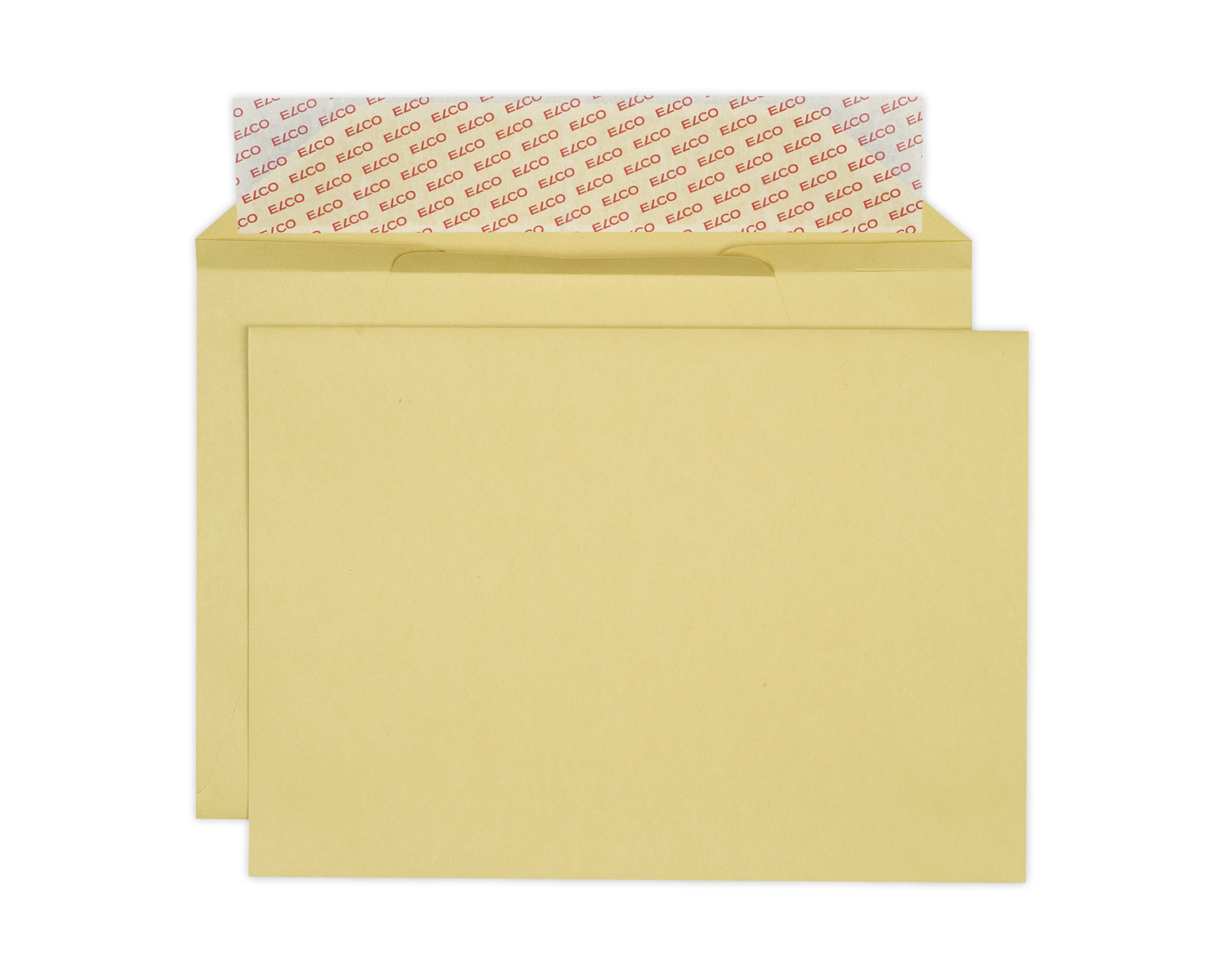 Couvert, ELCO, B4, ohne Fenster, Haftklebeverschluss, 120g/m2, braun