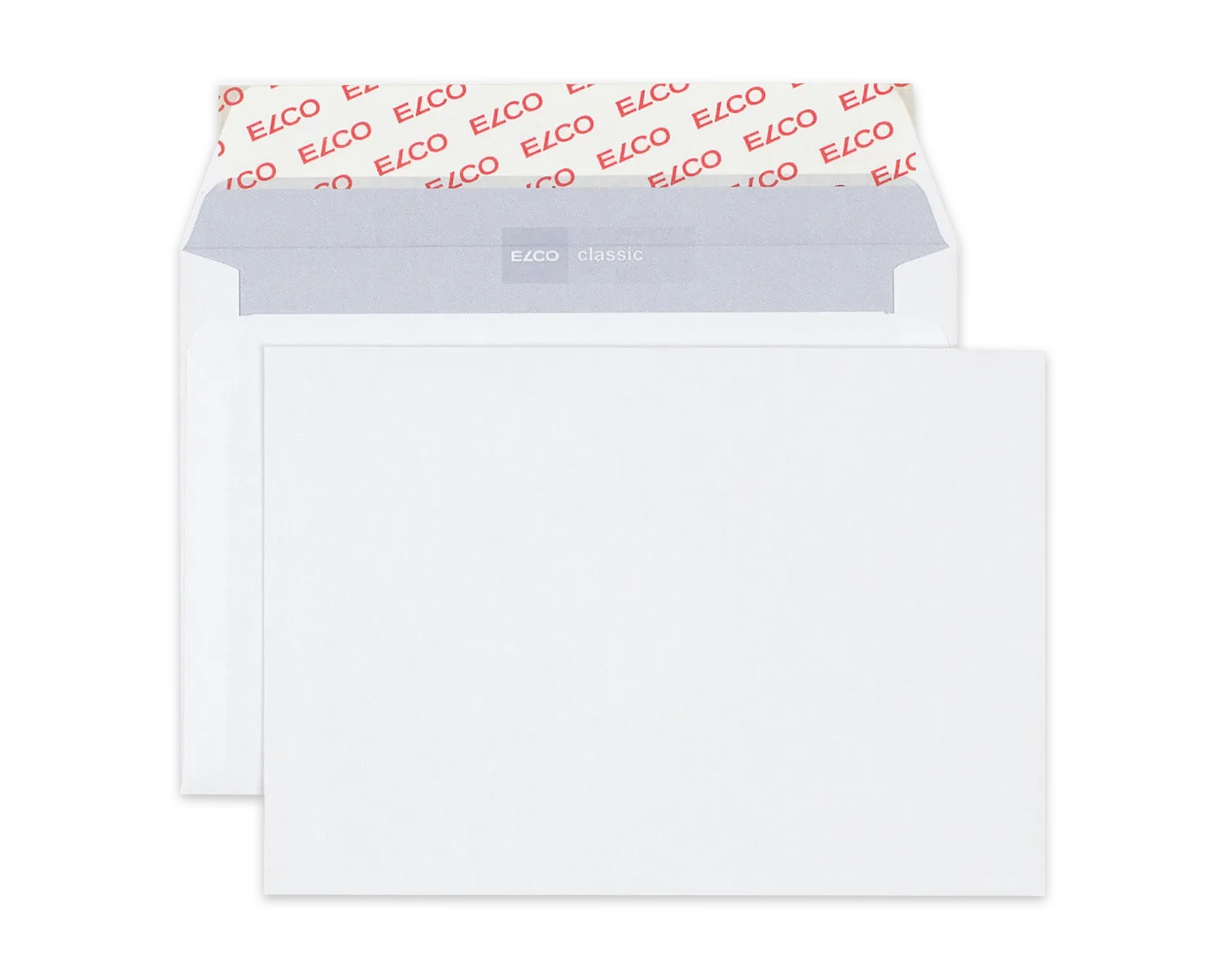 Couvert, ELCO Classic, C6, ohne Fenster, Haftklebeverschluss, 100g/m2, weiss