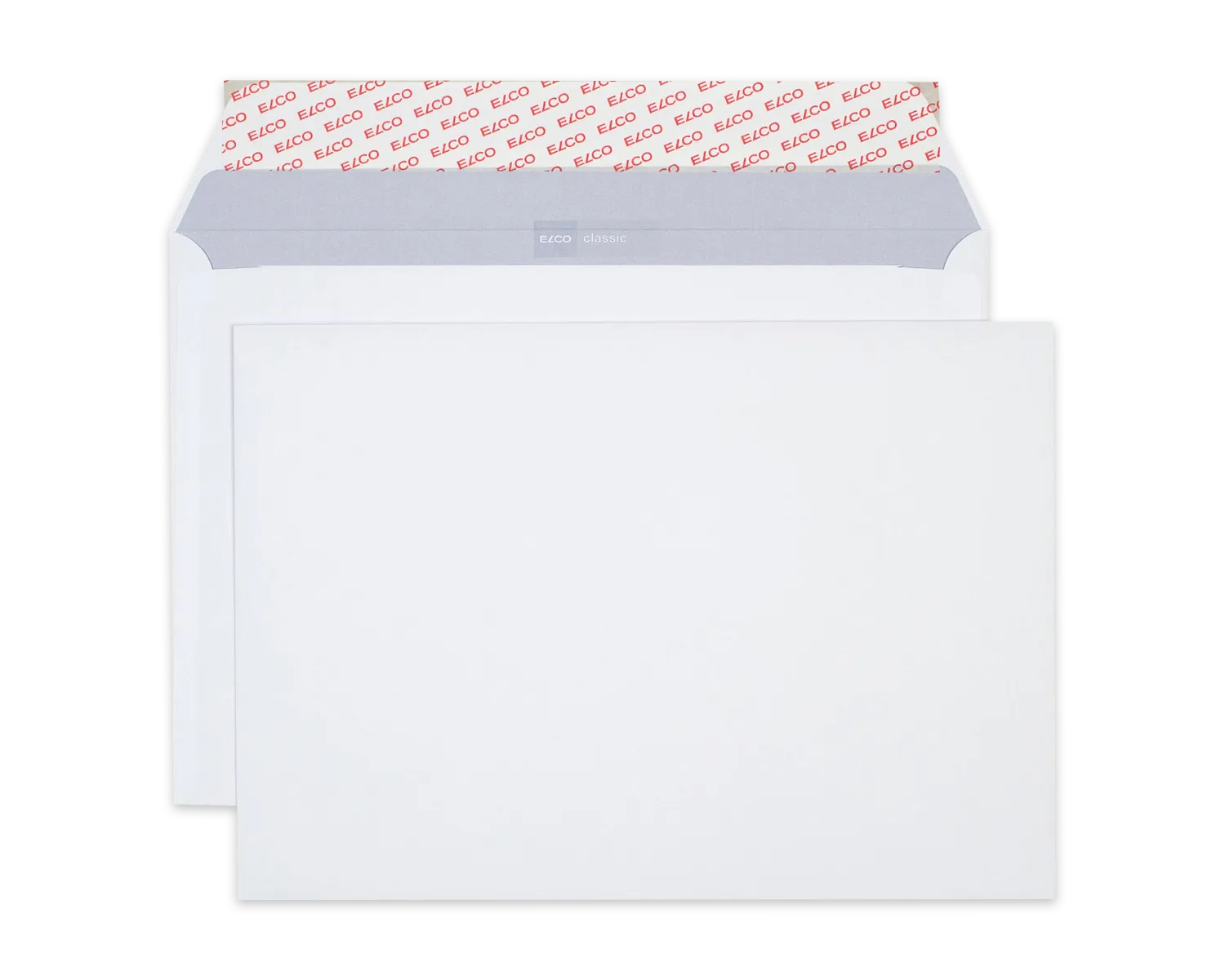 Couvert, ELCO Classic, C4, ohne Fenster, Haftklebeverschluss, 120g/m2, weiss