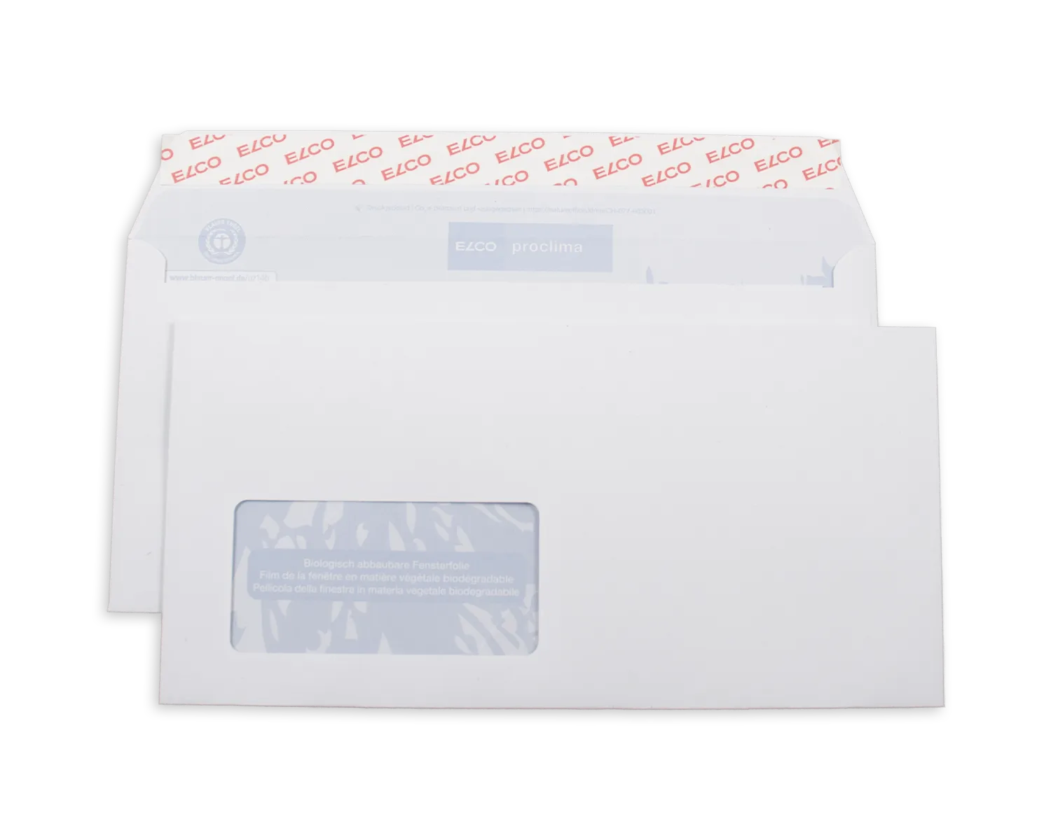 Enveloppe, ELCO Proclima, C5/6, Fen&ecirc;tre recto gauche, Fermeture auto-adh&eacute;sive, 100g/m2, blanc