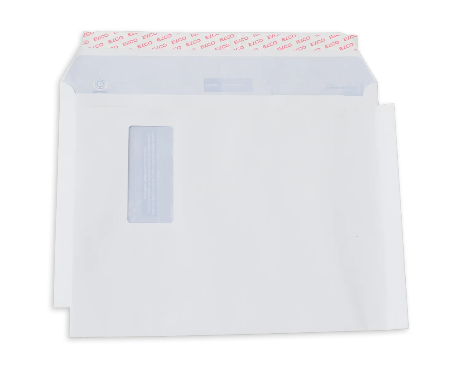 Enveloppe, ELCO Proclima, C4, Fen&ecirc;tre recto droite, Fermeture auto-adh&eacute;sive, 120g/m2, blanc