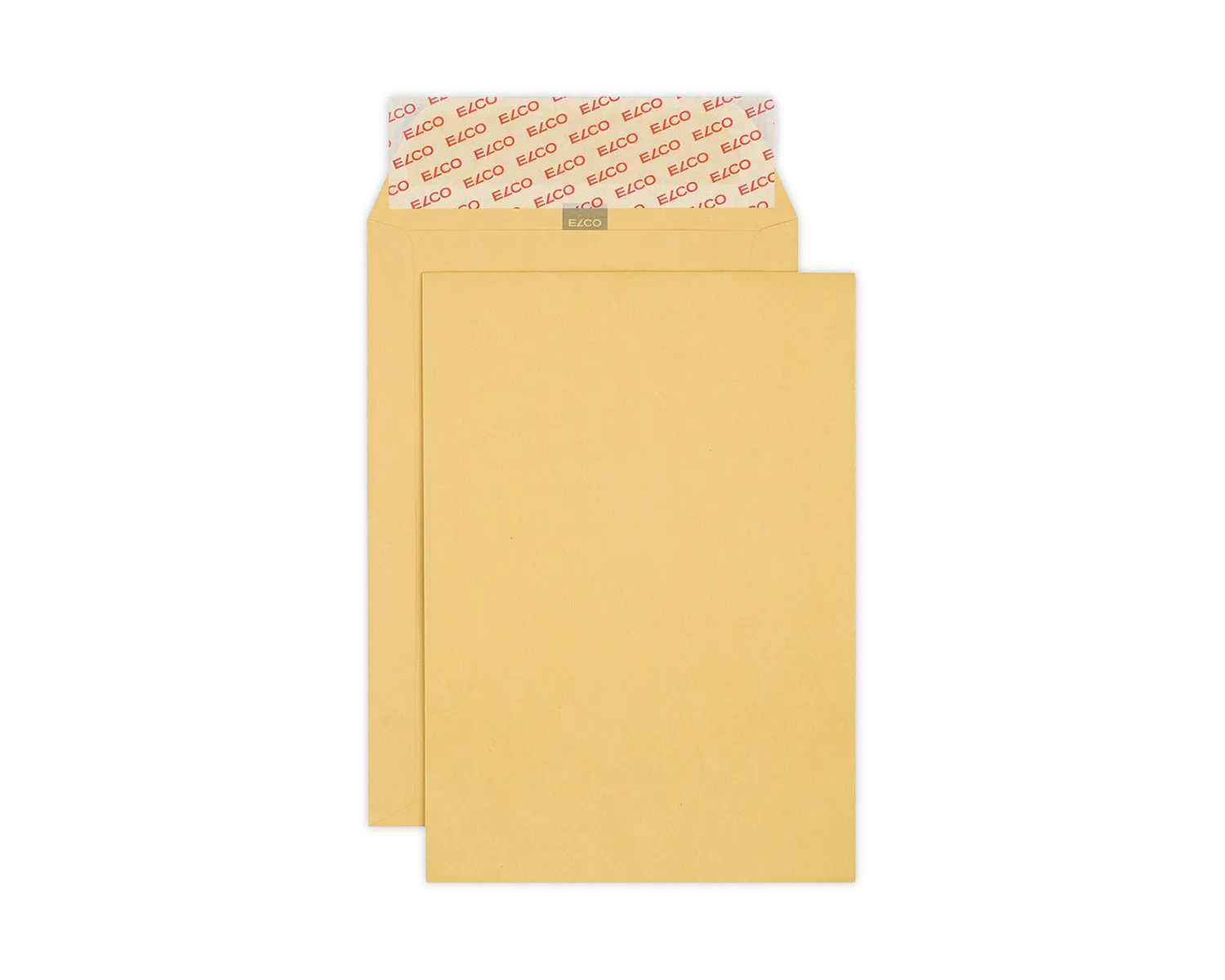 Enveloppe avec rabat lat&eacute;ral, ELCO, C5, Sans fen&ecirc;tre, Fermeture auto-adh&eacute;sive, 100g/m2, brun