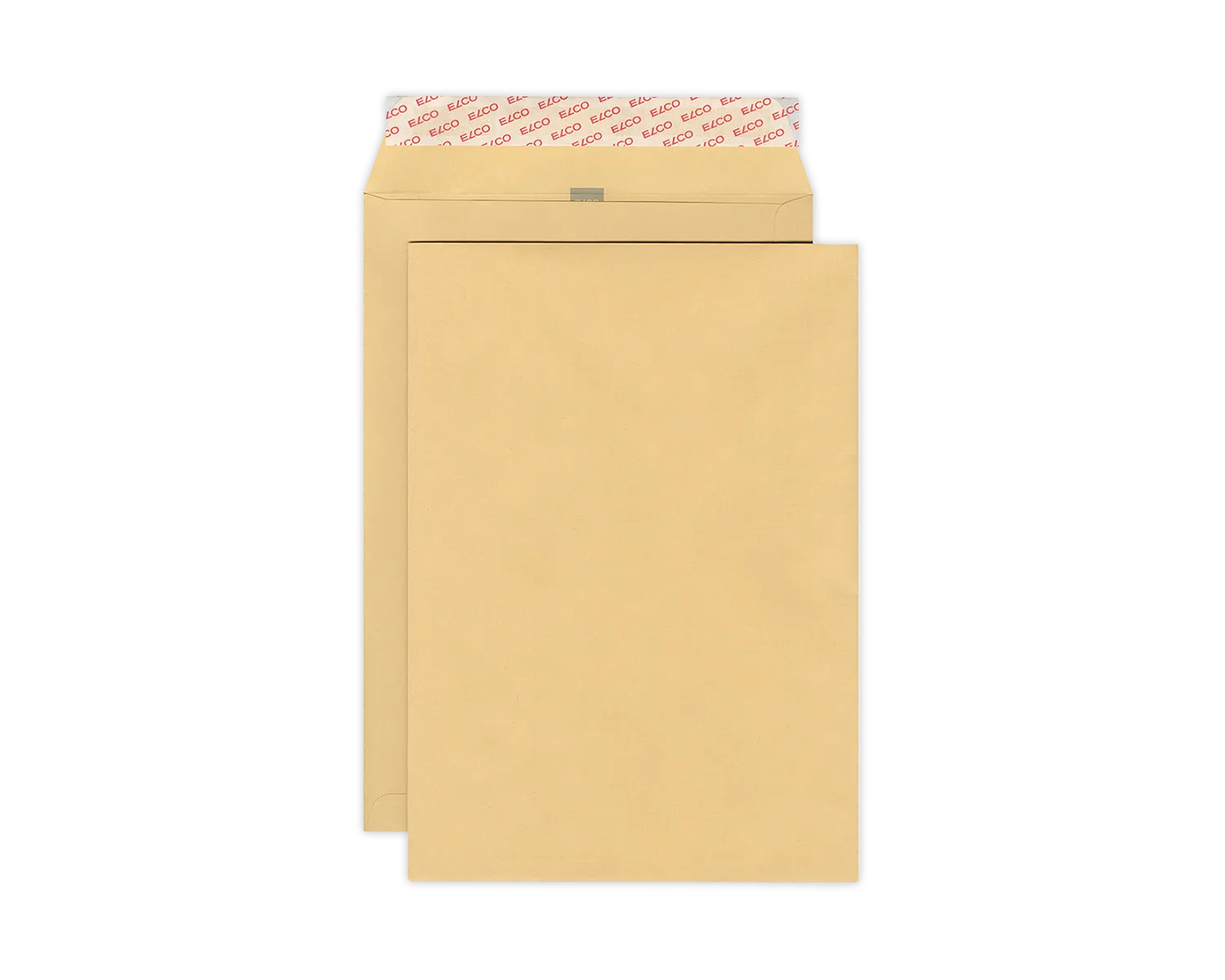 Couvert mit Seitenklappe, ELCO, C4, ohne Fenster, Haftklebeverschluss, 120g/m2, braun