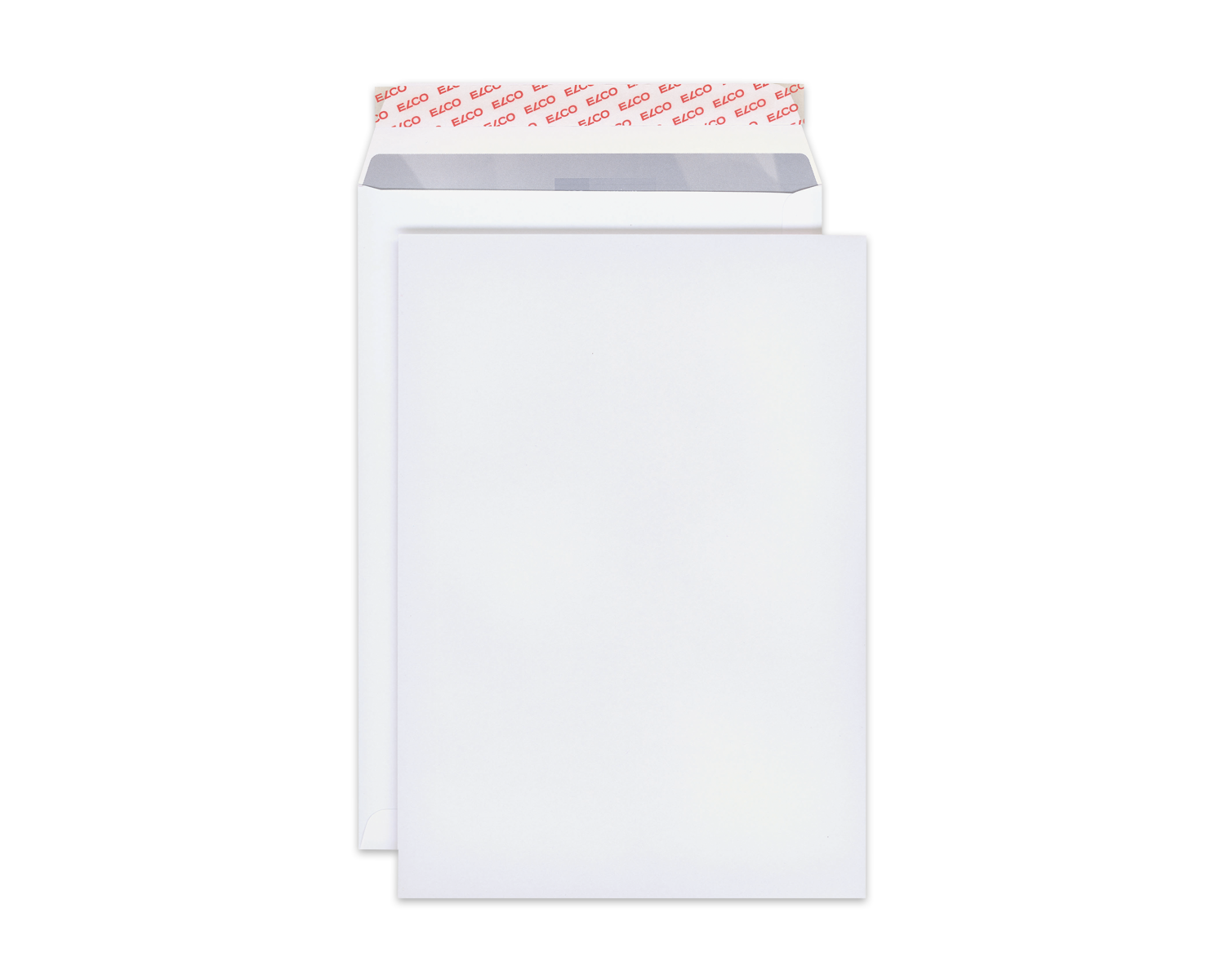 Image of Couvert mit Seitenklappe, ELCO Premium, C4, ohne Fenster, Haftklebeverschluss, 120g/m2, weiss