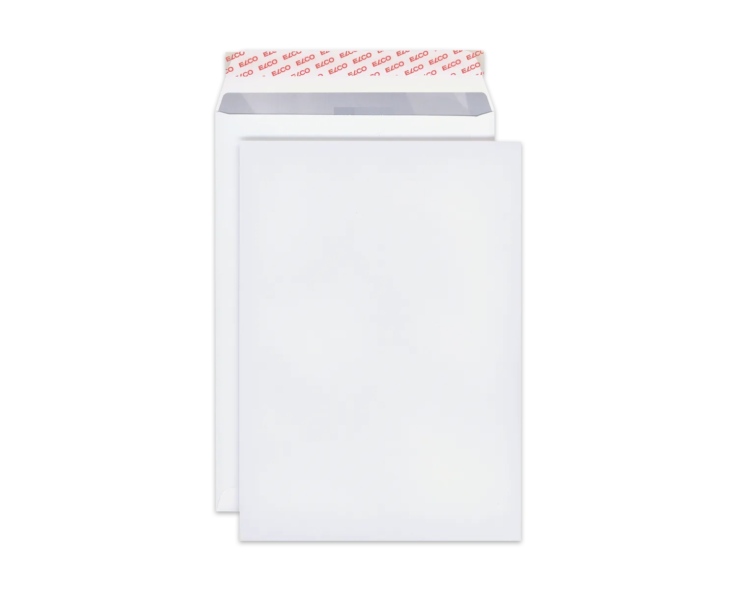 Couvert mit Seitenklappe, ELCO Premium, C4, ohne Fenster, Haftklebeverschluss, 120g/m2, weiss