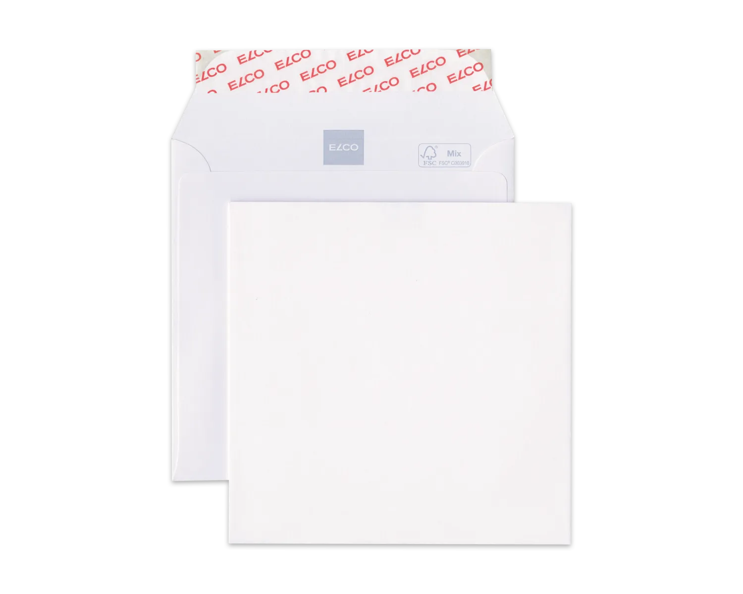 Enveloppe, ELCO Premium, 145 x 145 mm, Sans fen&ecirc;tre, Fermeture auto-adh&eacute;sive, 120g/m2, blanc