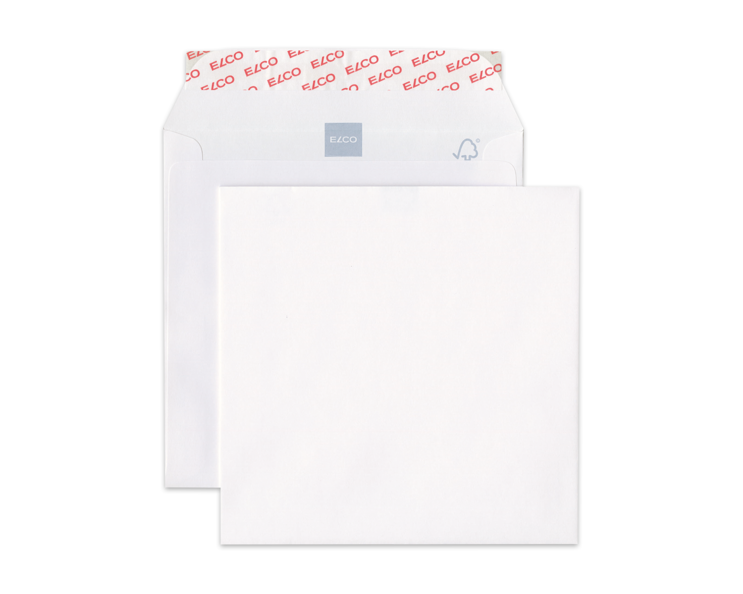 Image of Couvert, ELCO Premium, 165 x 165 mm, ohne Fenster, Haftklebeverschluss, 120g/m2, weiss