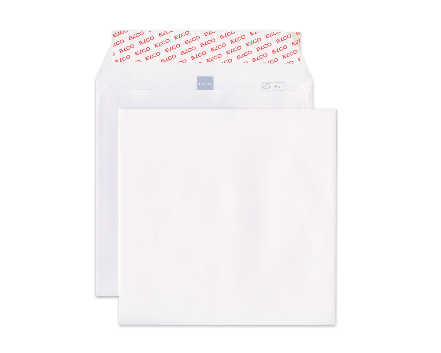 Image of Couvert, ELCO Premium, 220 x 220 mm, ohne Fenster, Haftklebeverschluss, 120g/m2, weiss