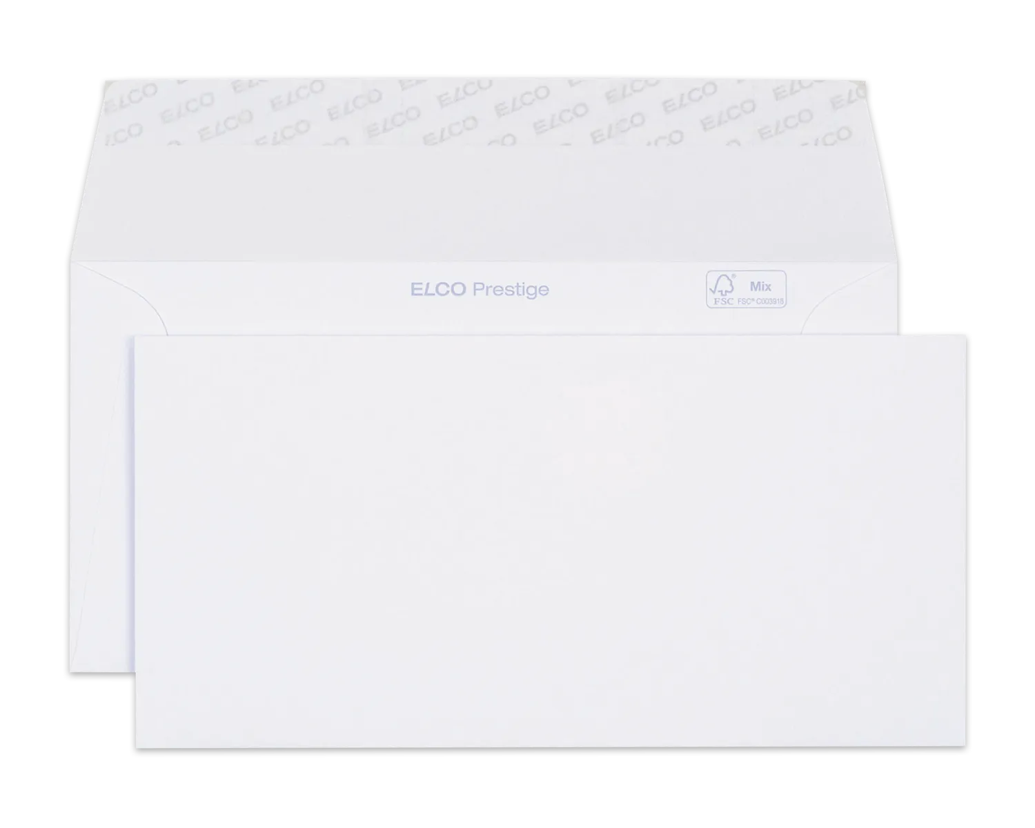 Kuvert, ELCO Prestige, C5/6, ohne Fenster, Haftklebeverschluss, 120g/m2, weiss