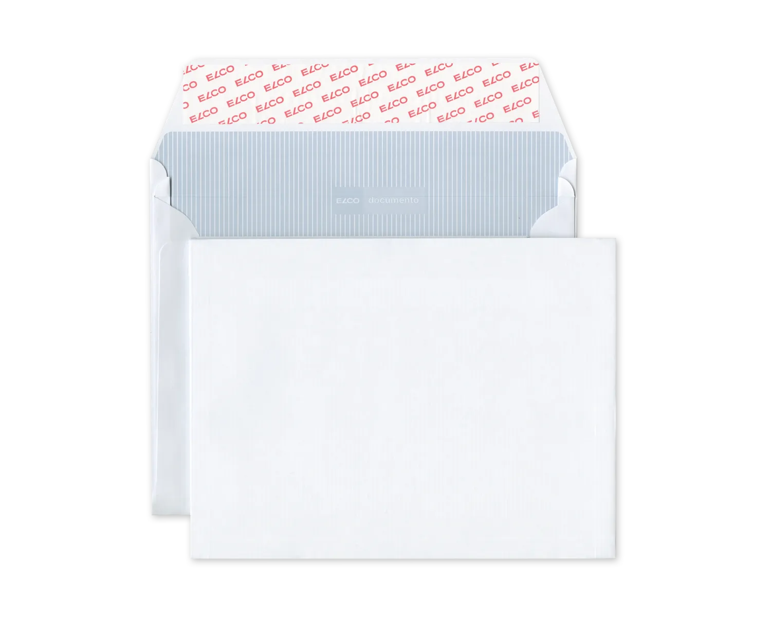 Couvert mit Seitenfalten, ELCO Documento, C5 Plus, ohne Fenster, Haftklebeverschluss, 120g/m2, weiss
