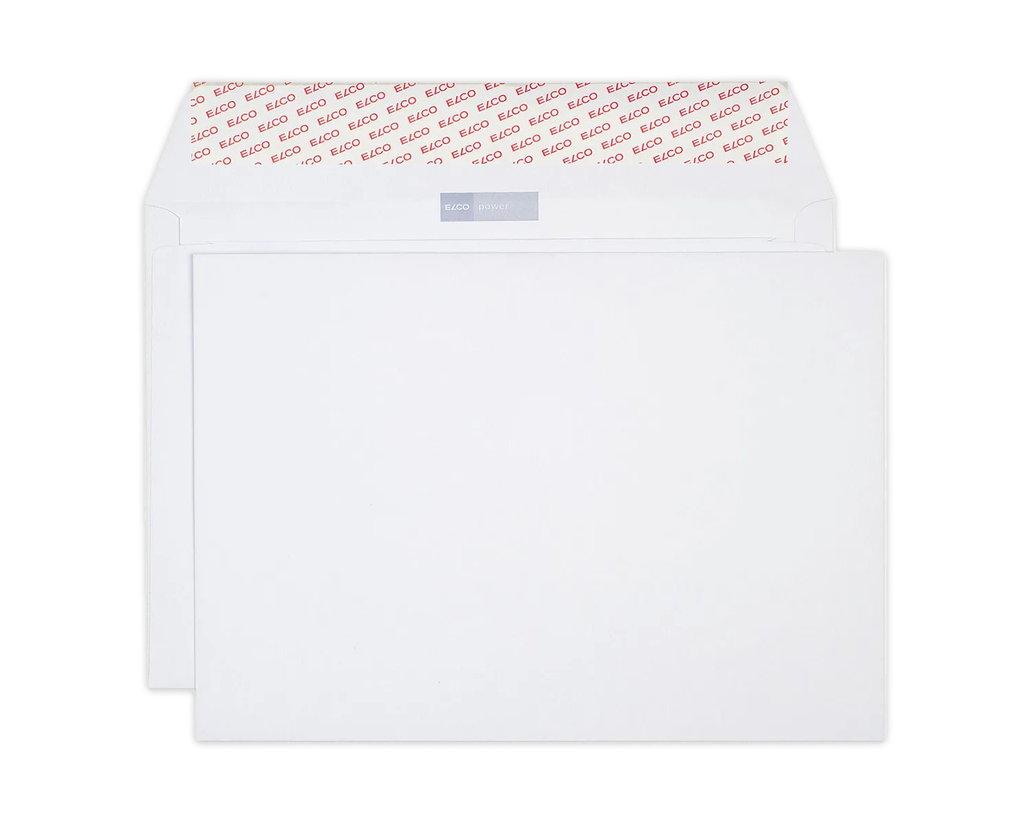 Couvert, ELCO Power, B4, ohne Fenster, Haftklebeverschluss, 120g/m2, weiss