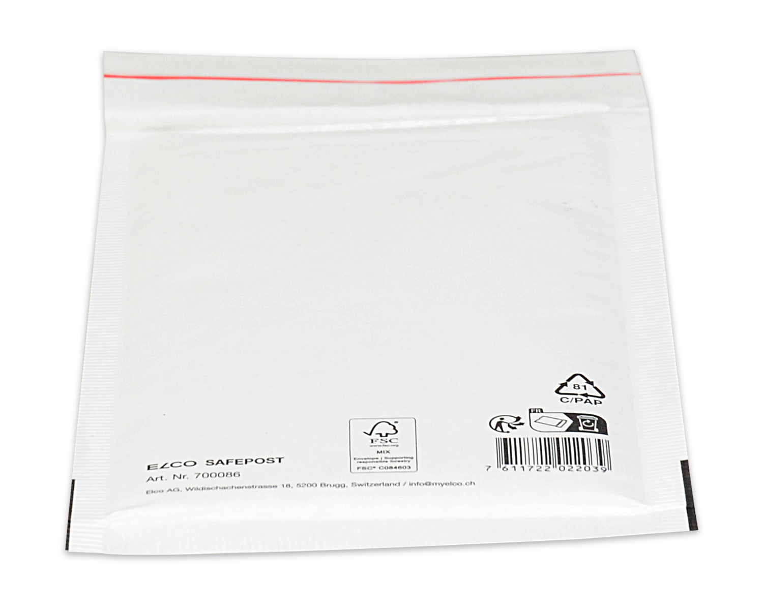 Image of ELCO Safepost, 140 x 220 mm, Haftklebeverschluss, weiss