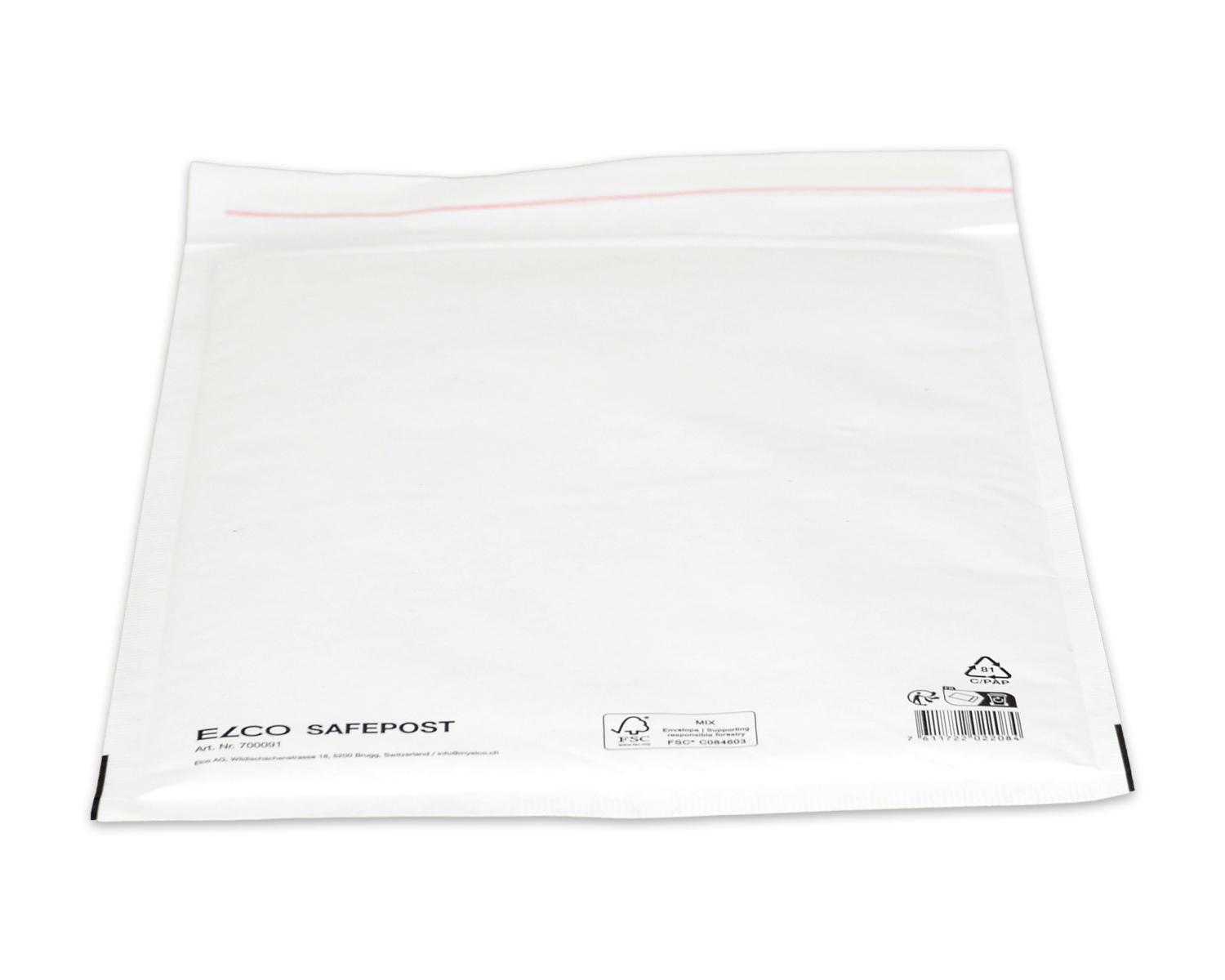 Image of ELCO Safepost, 250 x 340 mm, Haftklebeverschluss, weiss