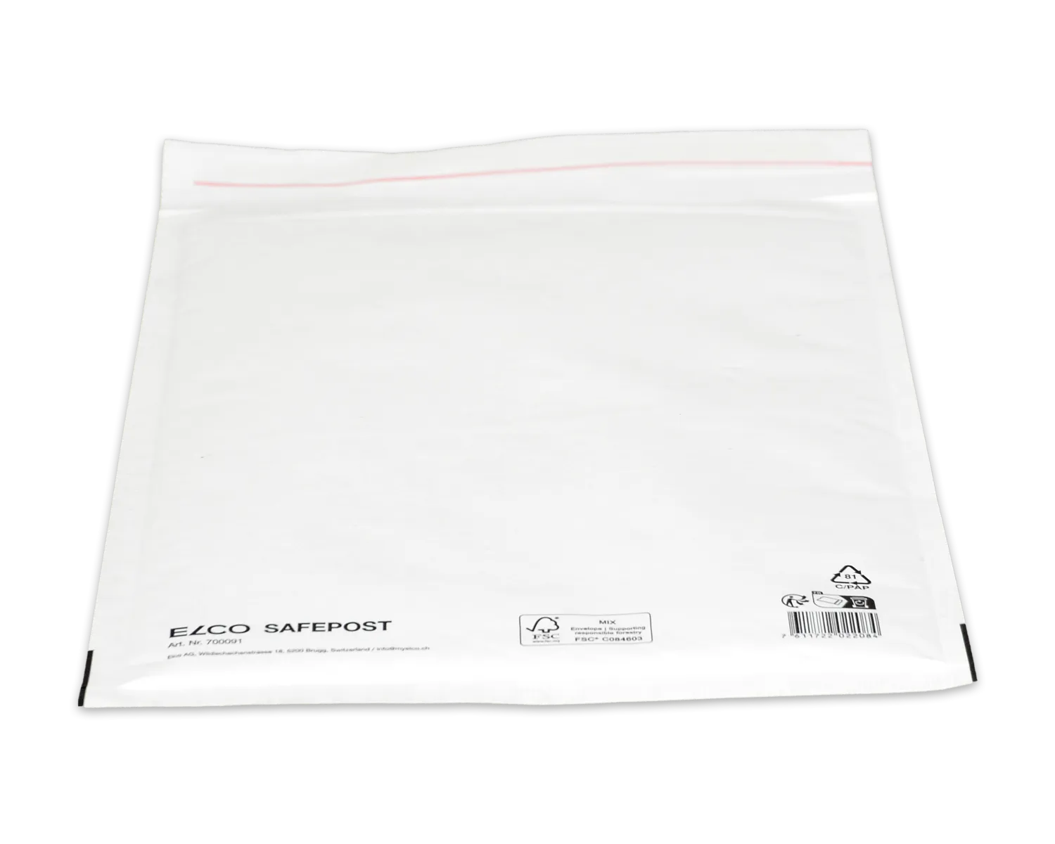 ELCO Safepost, 250 x 340 mm, Haftklebeverschluss, weiss