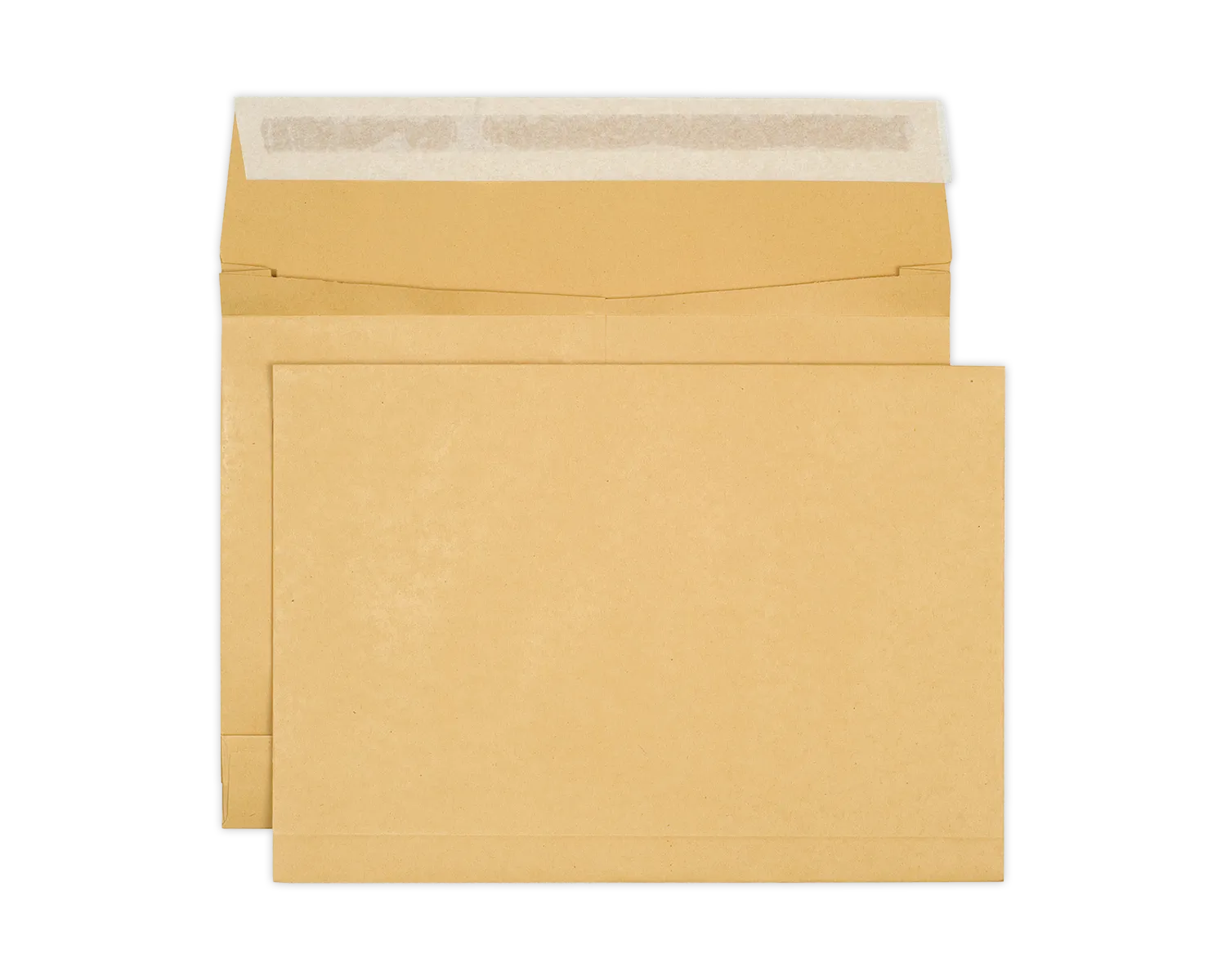 Couvert mit Seitenfalten, ELCO, B4, ohne Fenster, Haftklebeverschluss, 140g/m2, braun
