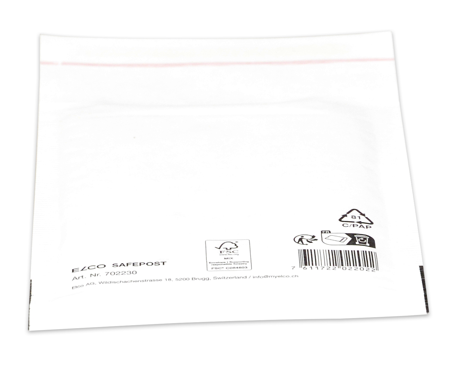 Image of ELCO Safepost, 130 x 170 mm, Haftklebeverschluss, weiss